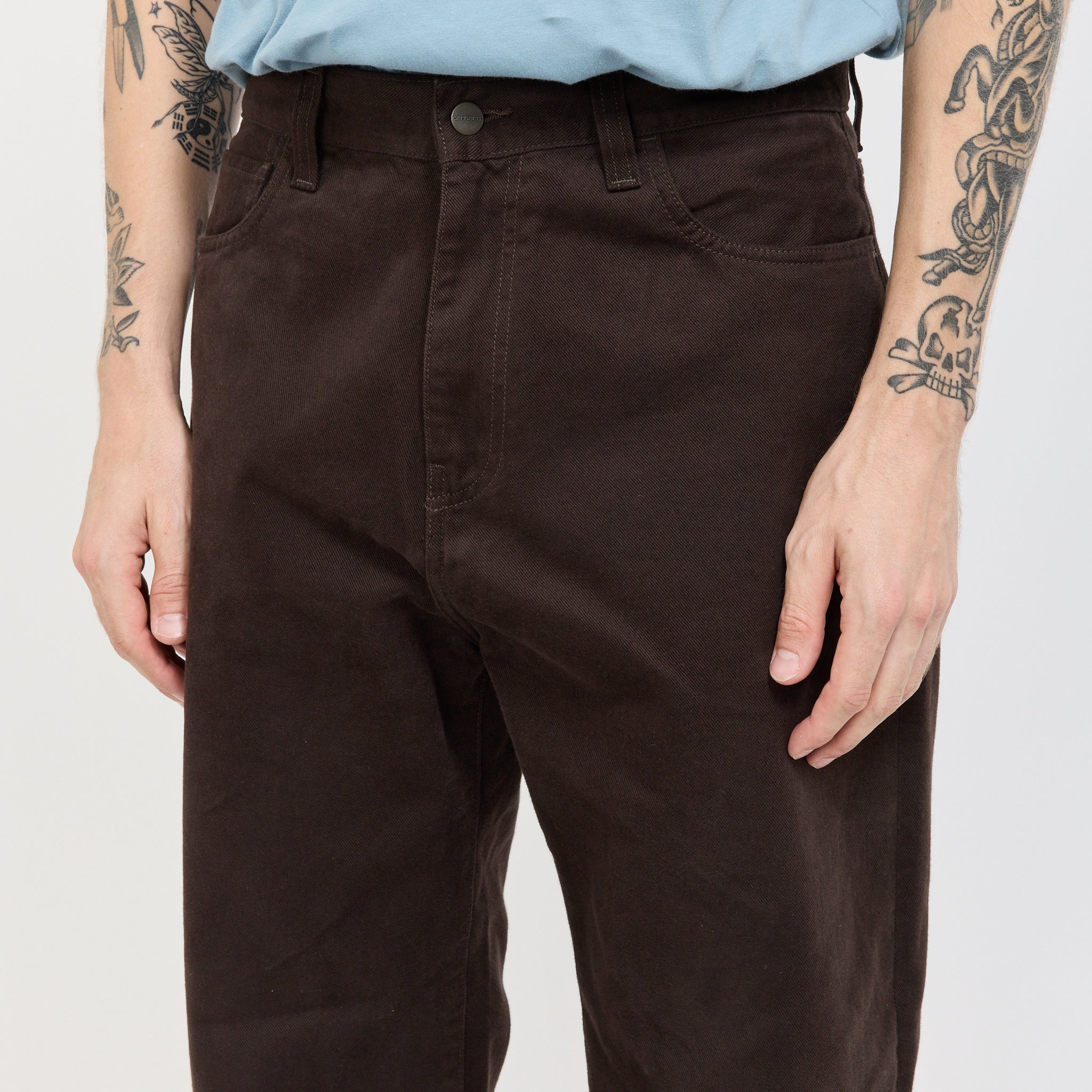 Landon Pant Tobacco Rinsed