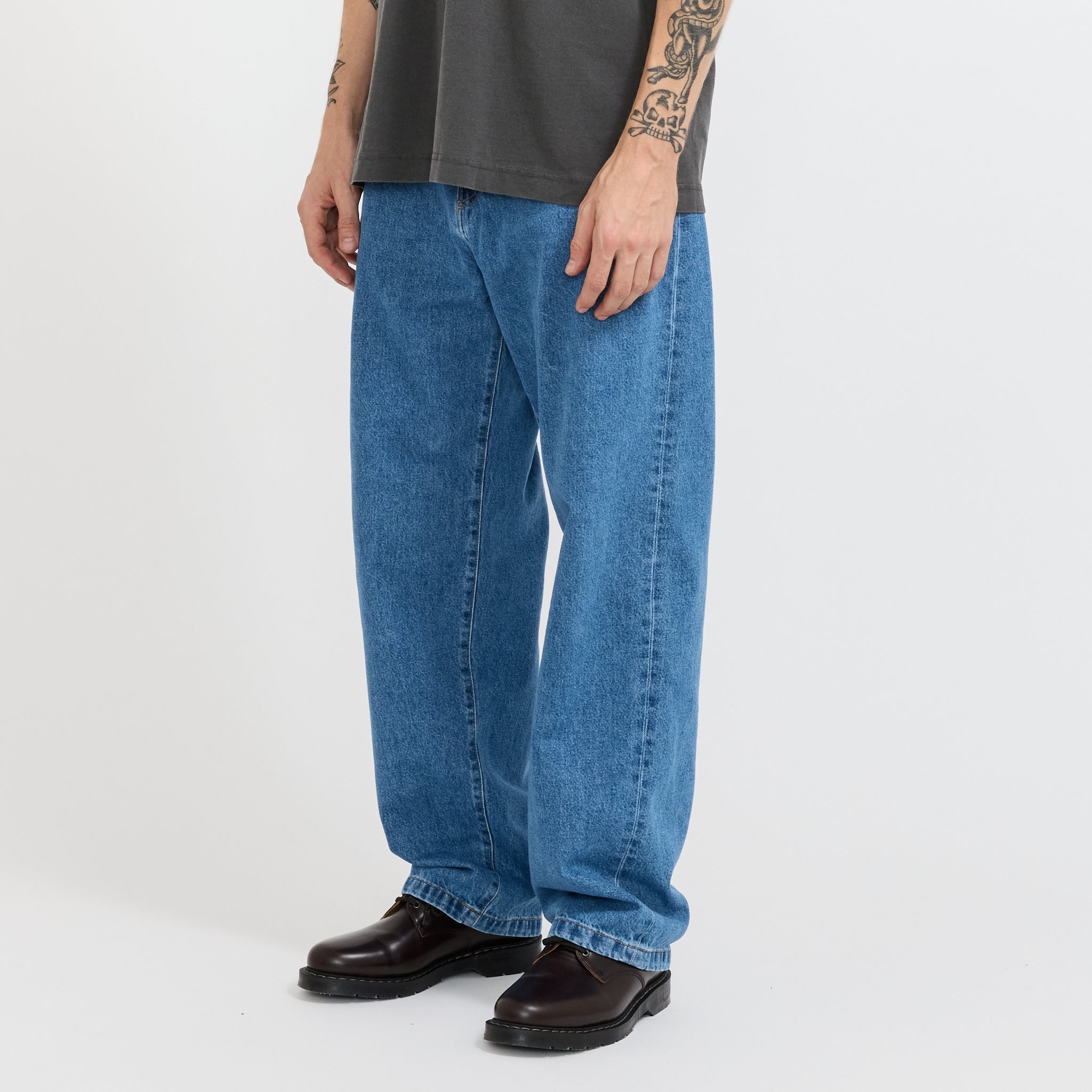 Landon Pant Blue Heavy Stone Wash