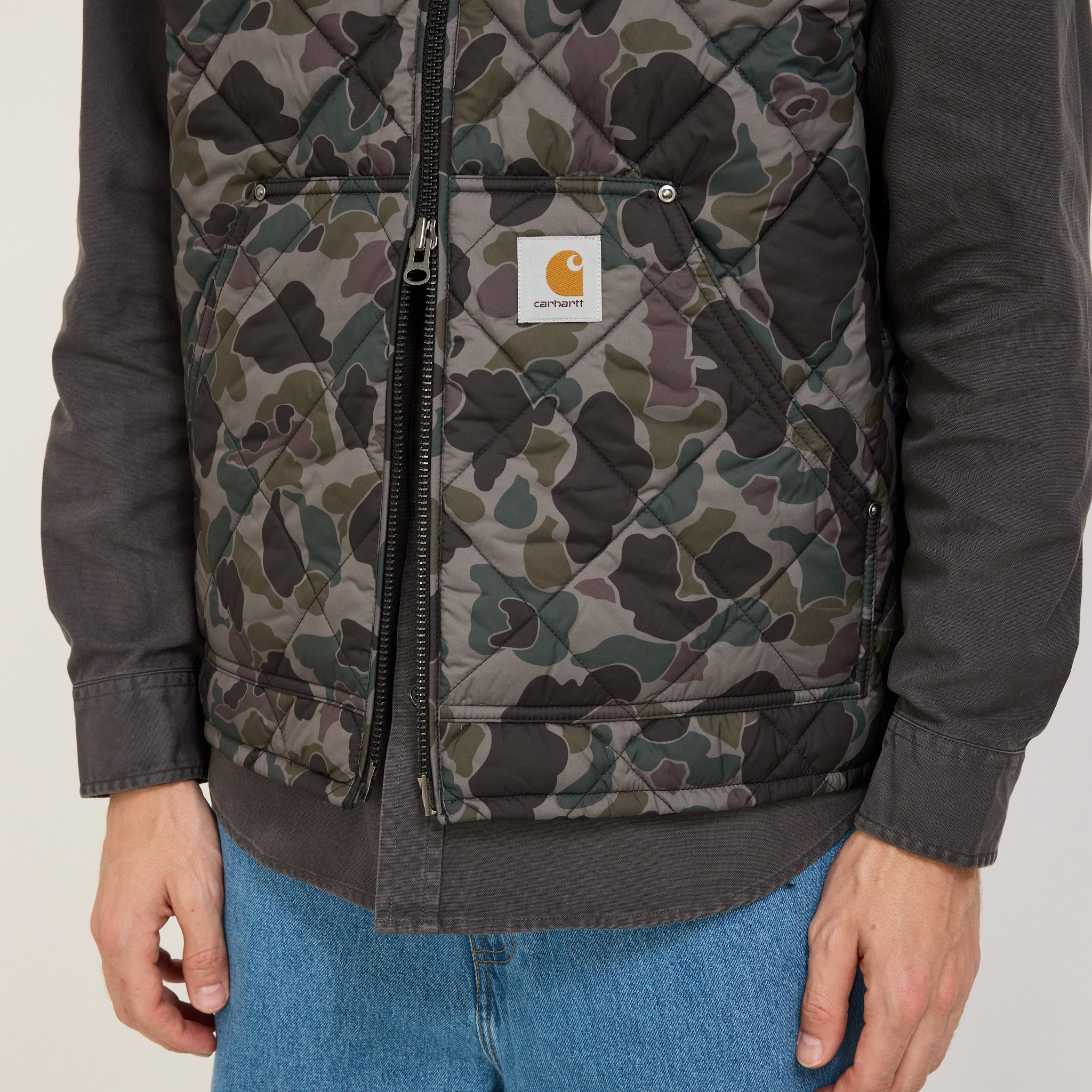 Carhartt WIP | Myton Vest Liner Camo Duck/Grey | Maplestore