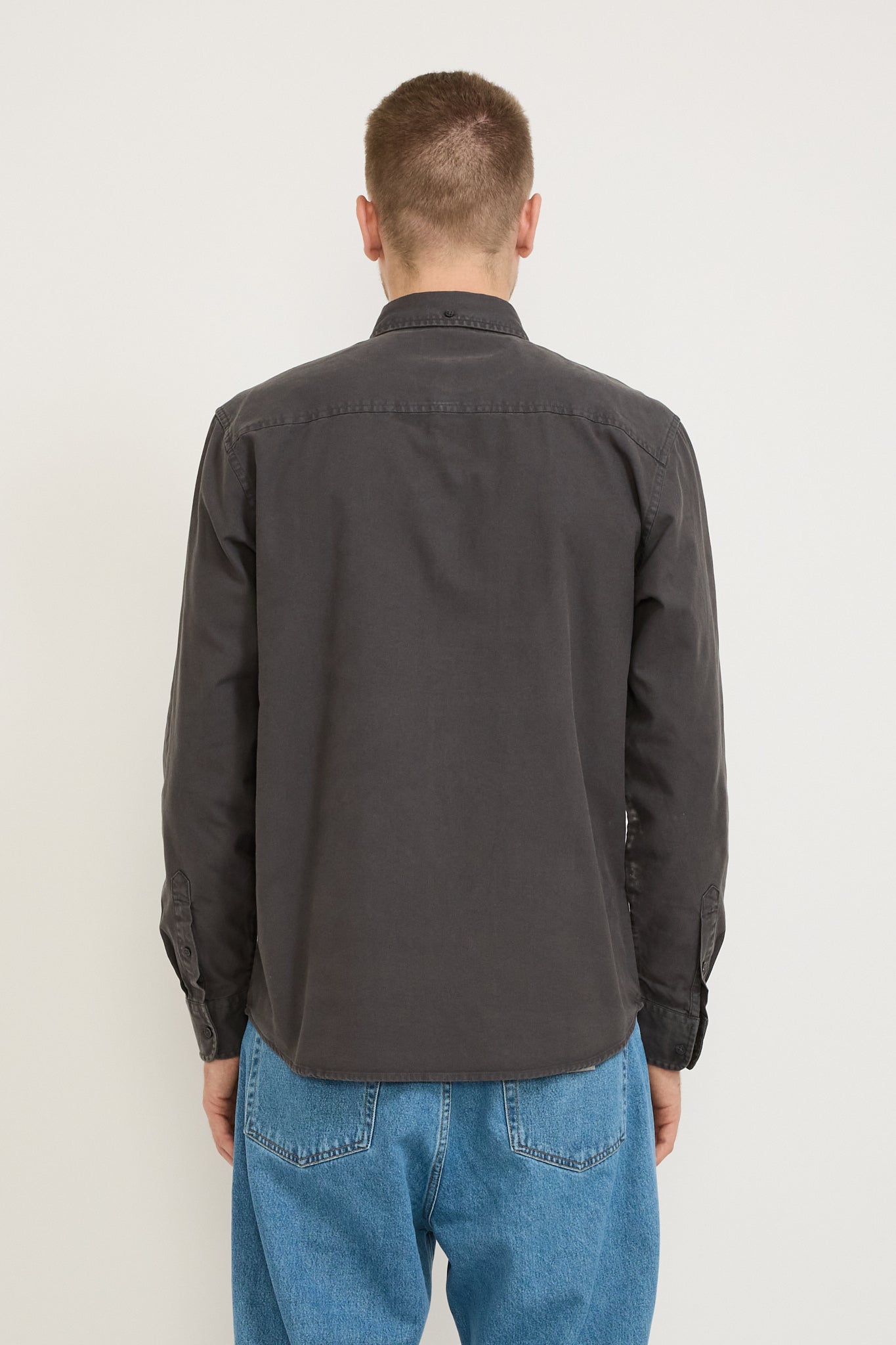 L/S Bolton Shirt Graphite Garment Dye