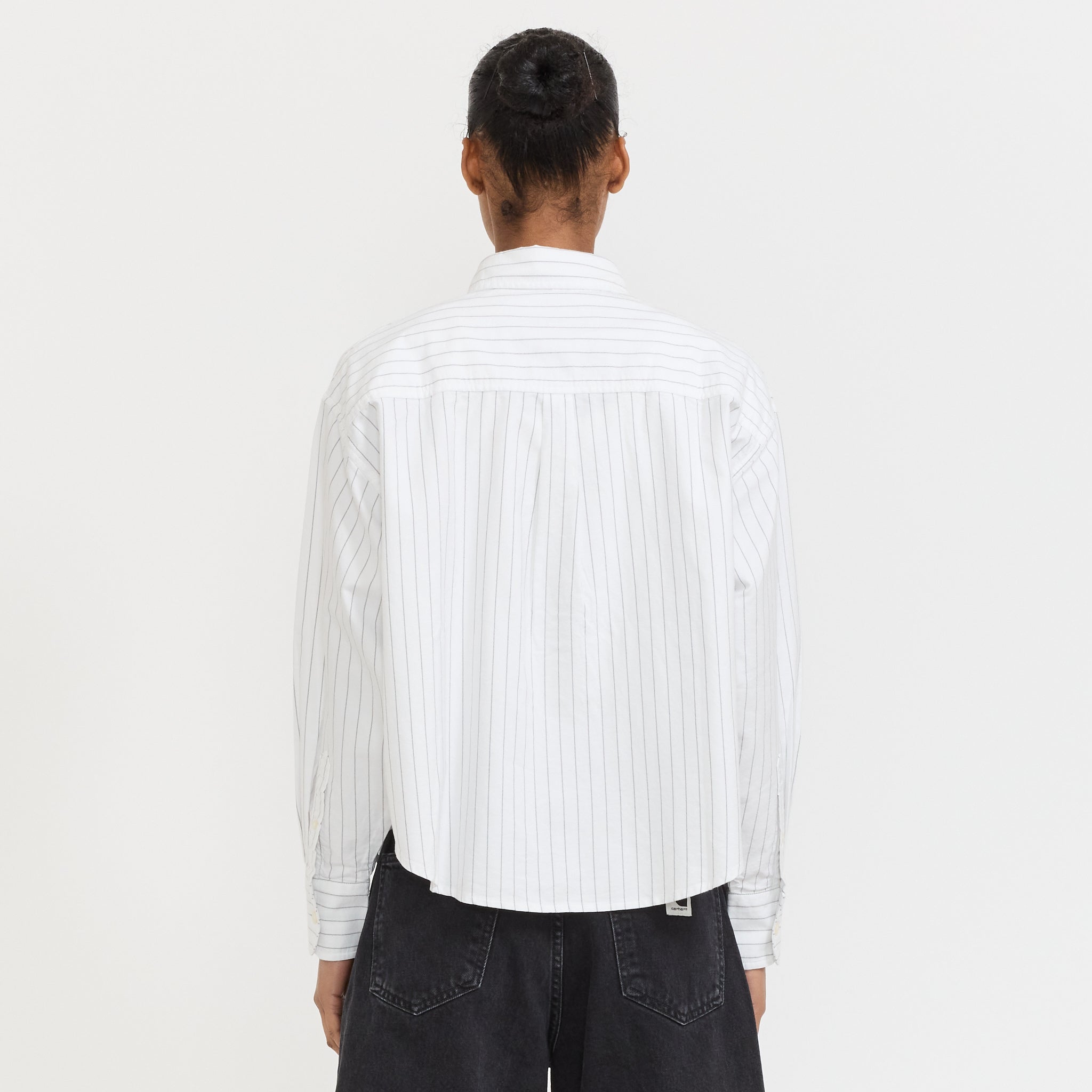 Carhartt WIP | L/S Cassel Shirt Cassel Stripe White/Black | Maplestore