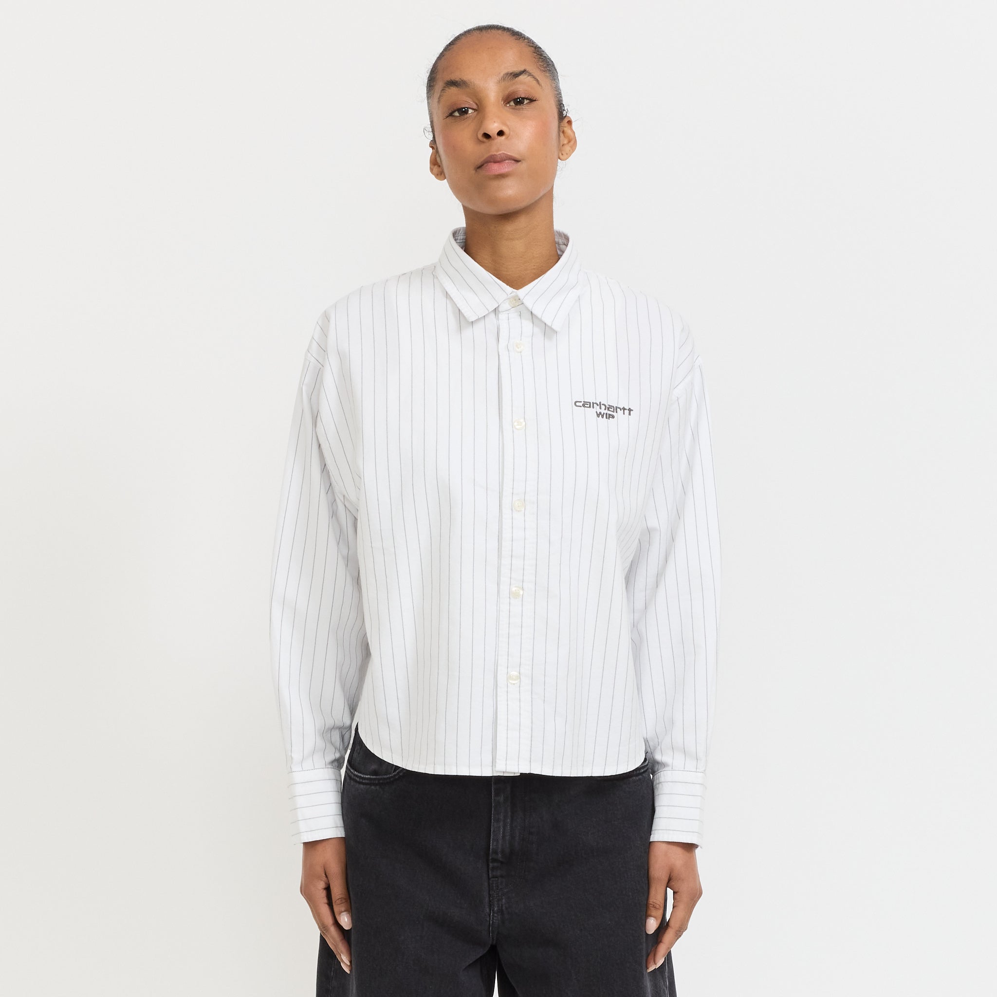 Carhartt WIP | L/S Cassel Shirt Cassel Stripe White/Black | Maplestore