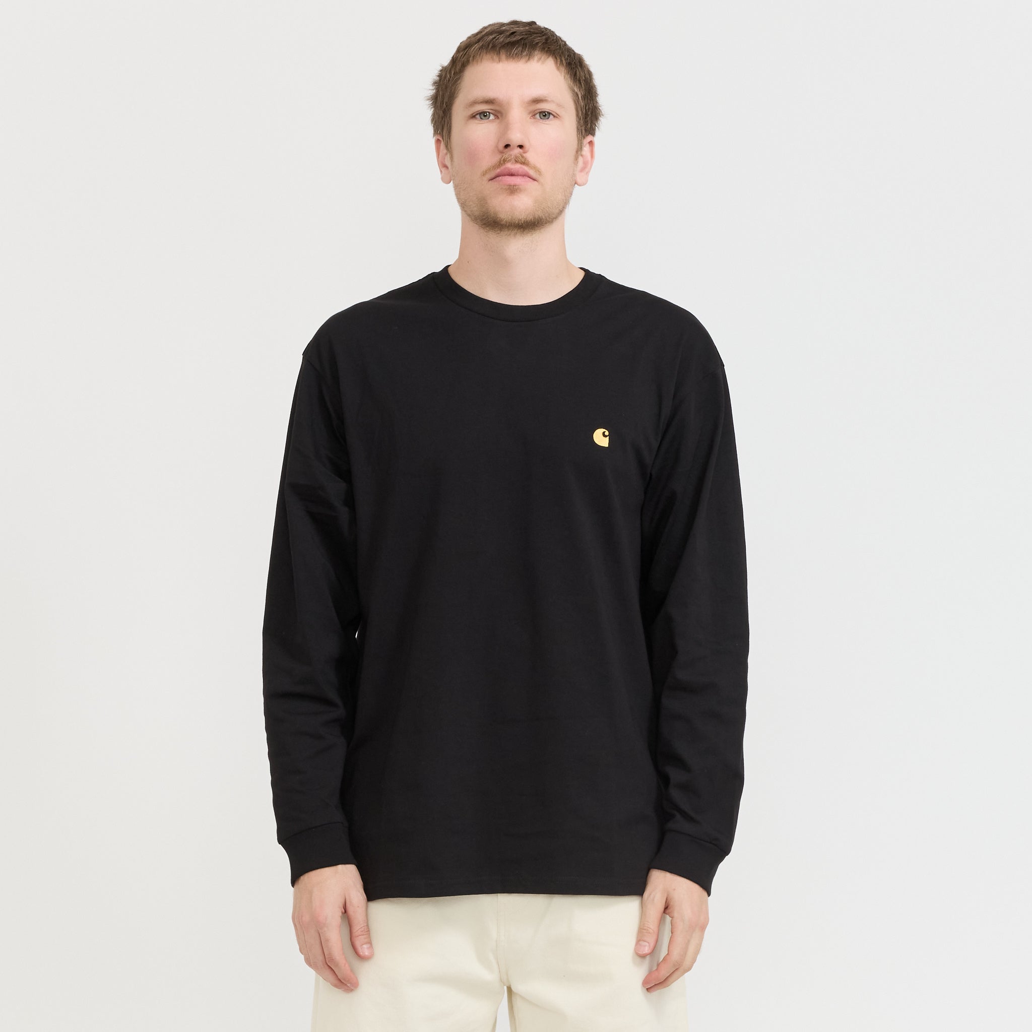 Carhartt WIP | L/S Chase T-Shirt Black/Gold | Maplestore