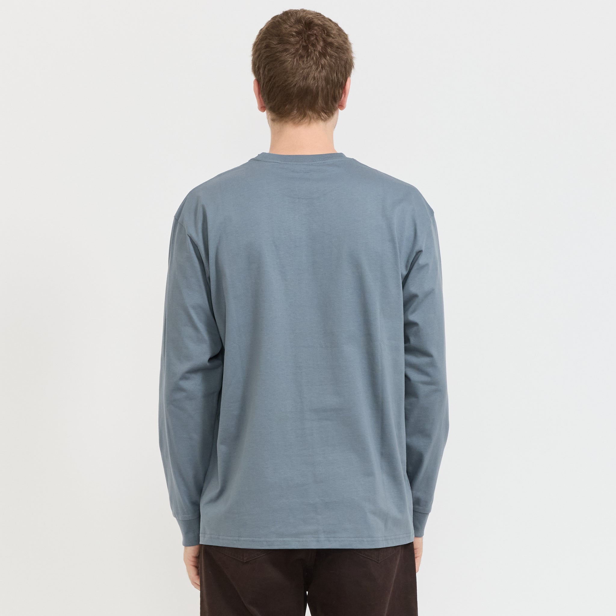 Carhartt WIP | L/S Chase T-Shirt Cozy Blue/Gold | Maplestore