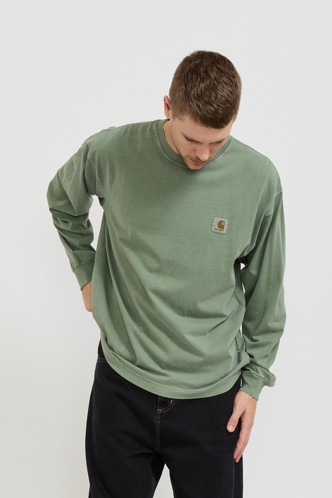 Carhartt WIP | L/S Nelson T-Shirt Park | Maplestore
