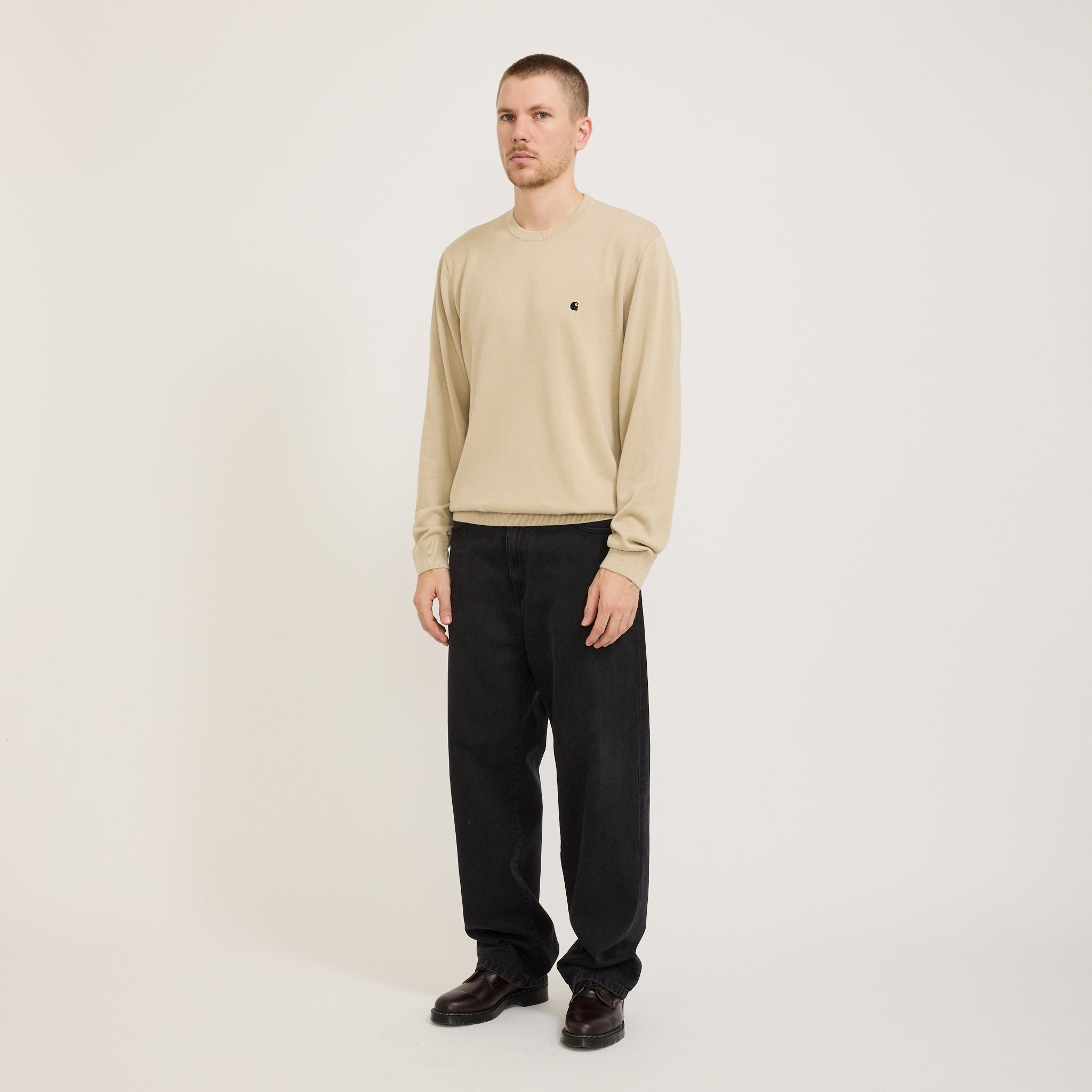 Madison Sweater Fleur De Sel/Black
