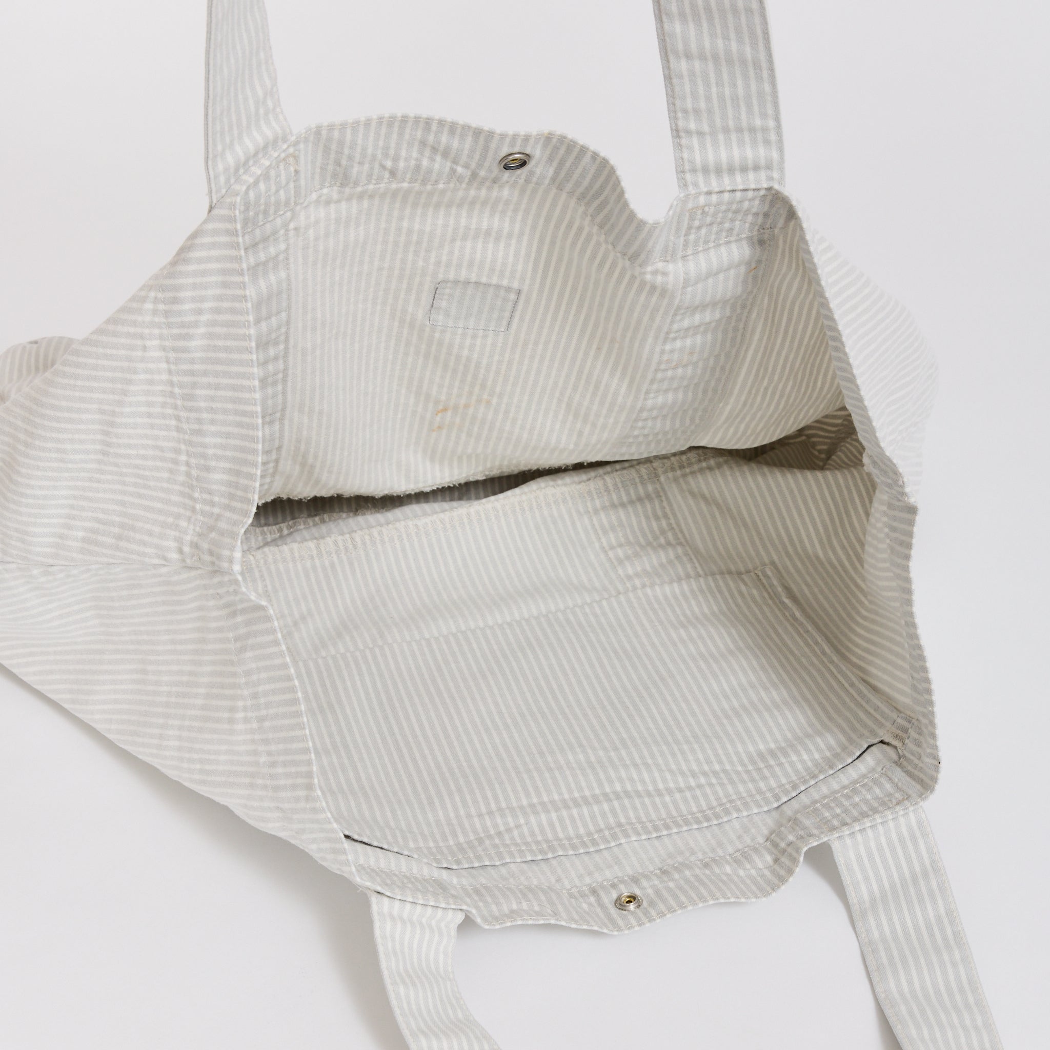 Mercer Tote Bag Stripe Graphite/Wax Bleached