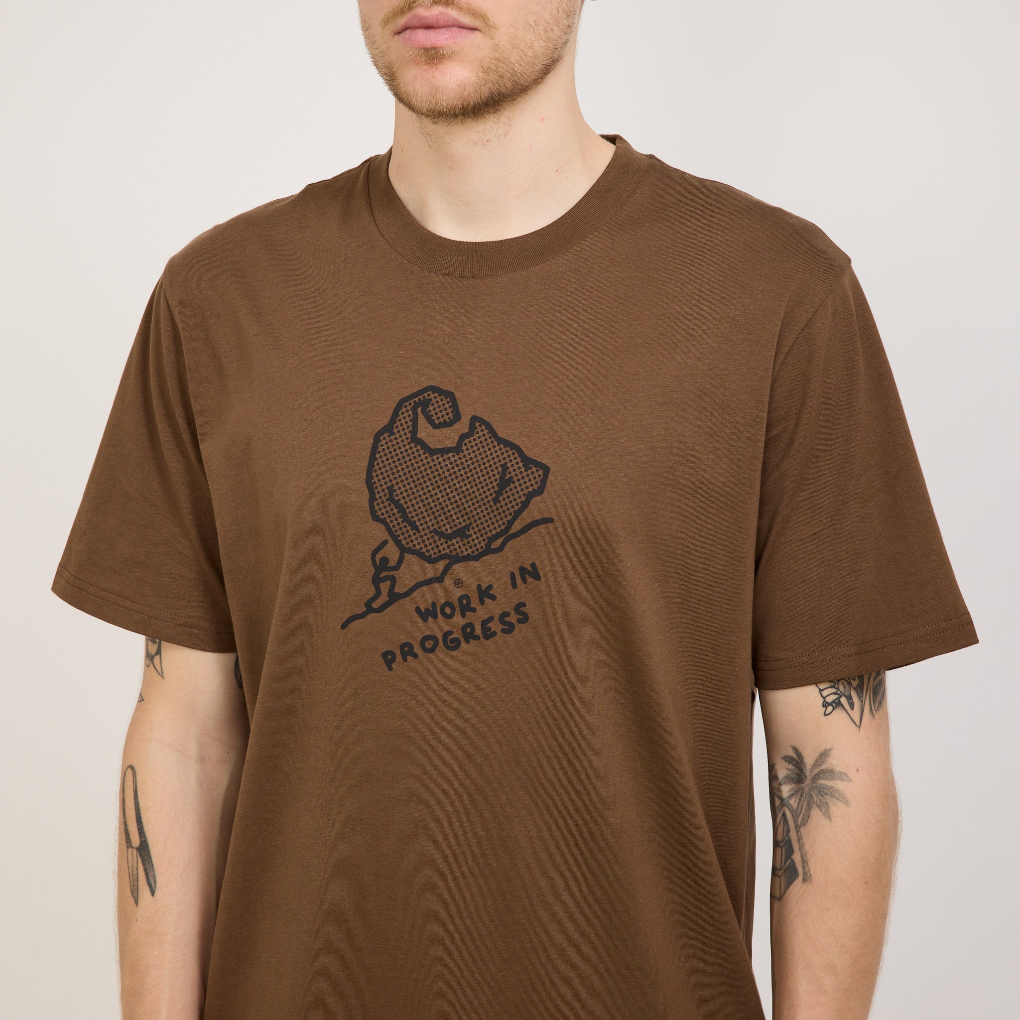S/S Move On Up T-Shirt Chocolate/Black