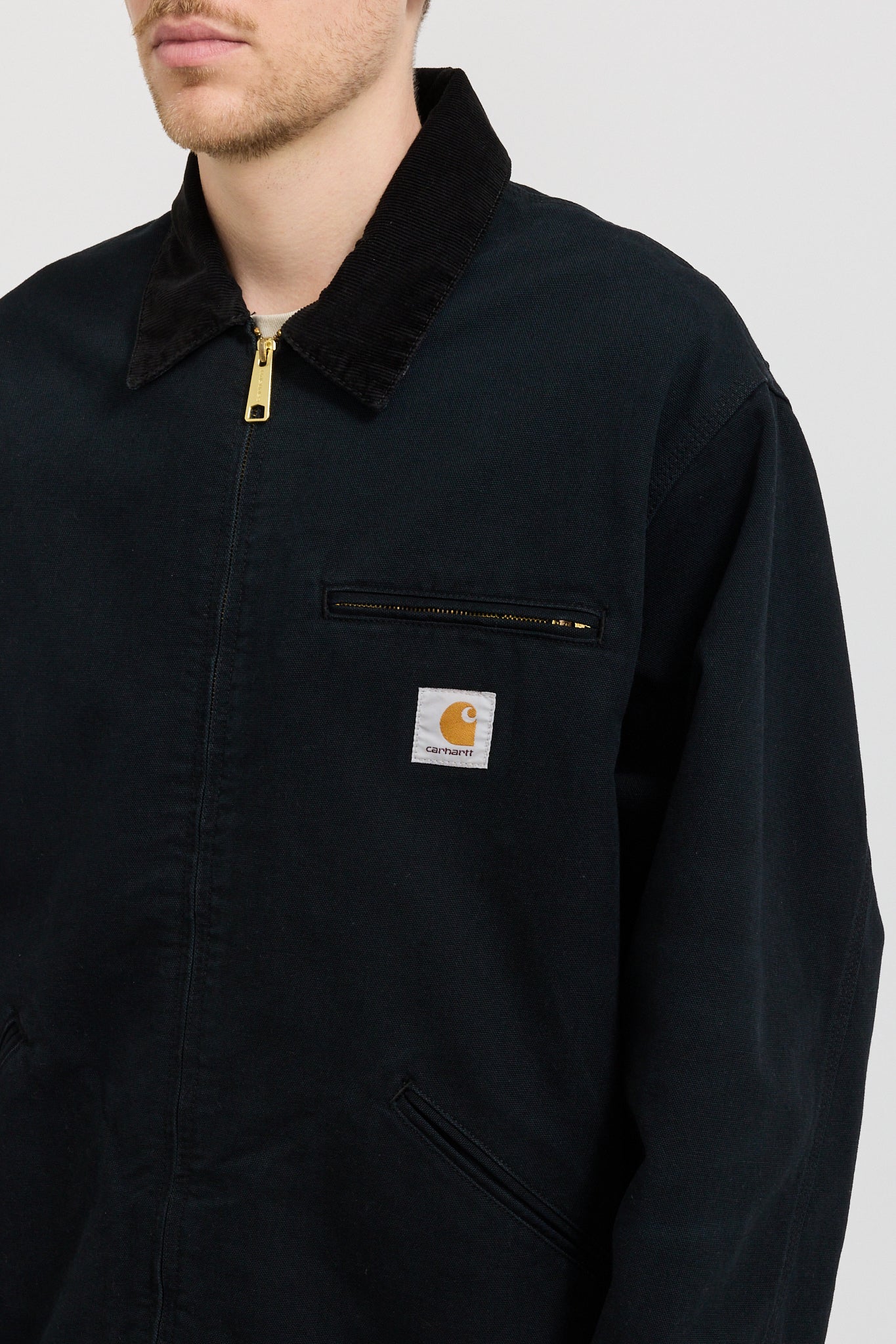 OG Detroit Jacket Black Aged Canvas