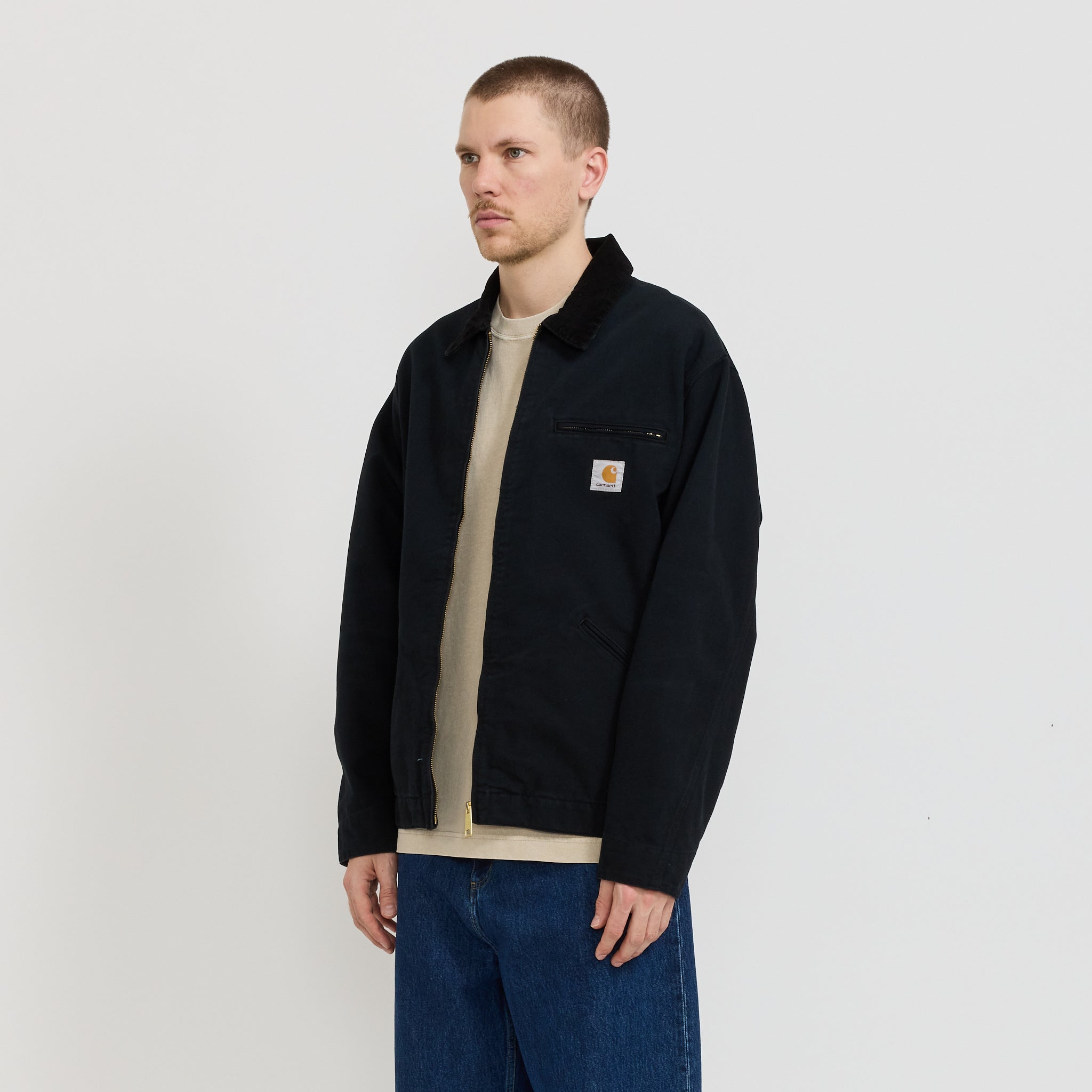 OG Detroit Jacket Black Aged Canvas