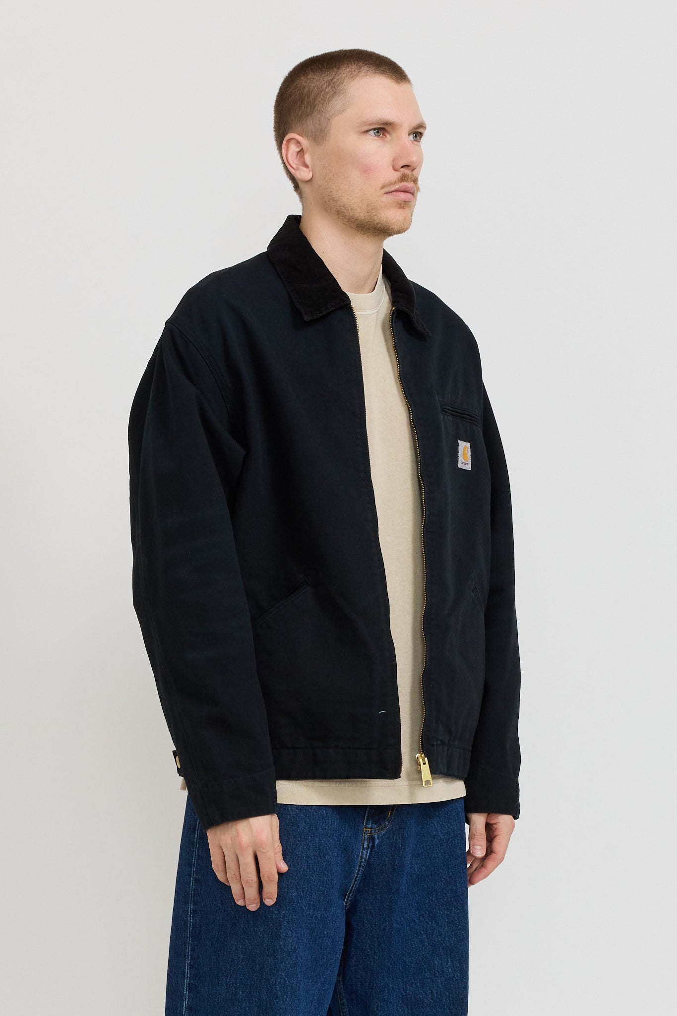 OG Detroit Jacket Black Aged Canvas