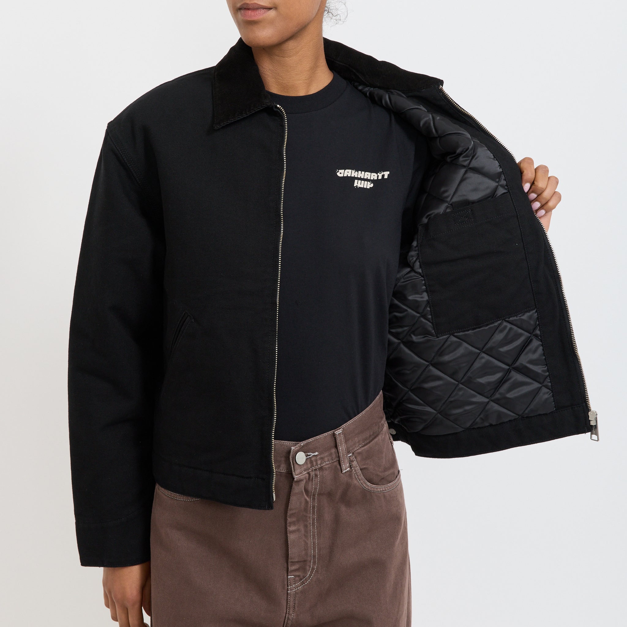 Women's OG Detroit Jacket Black/Black Rinsed