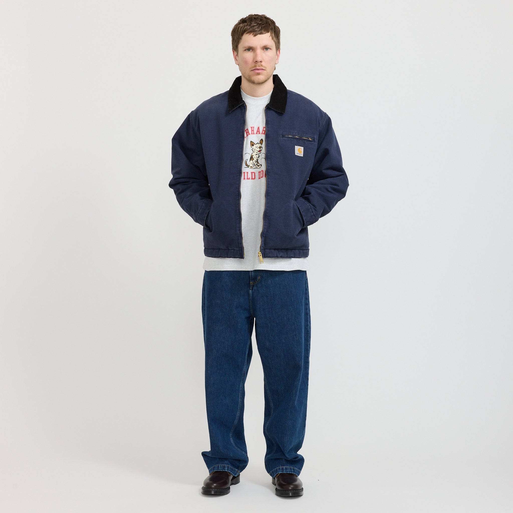 Carhartt WIP OG Detroit Jacket Dark Navy/Black | Maplestore