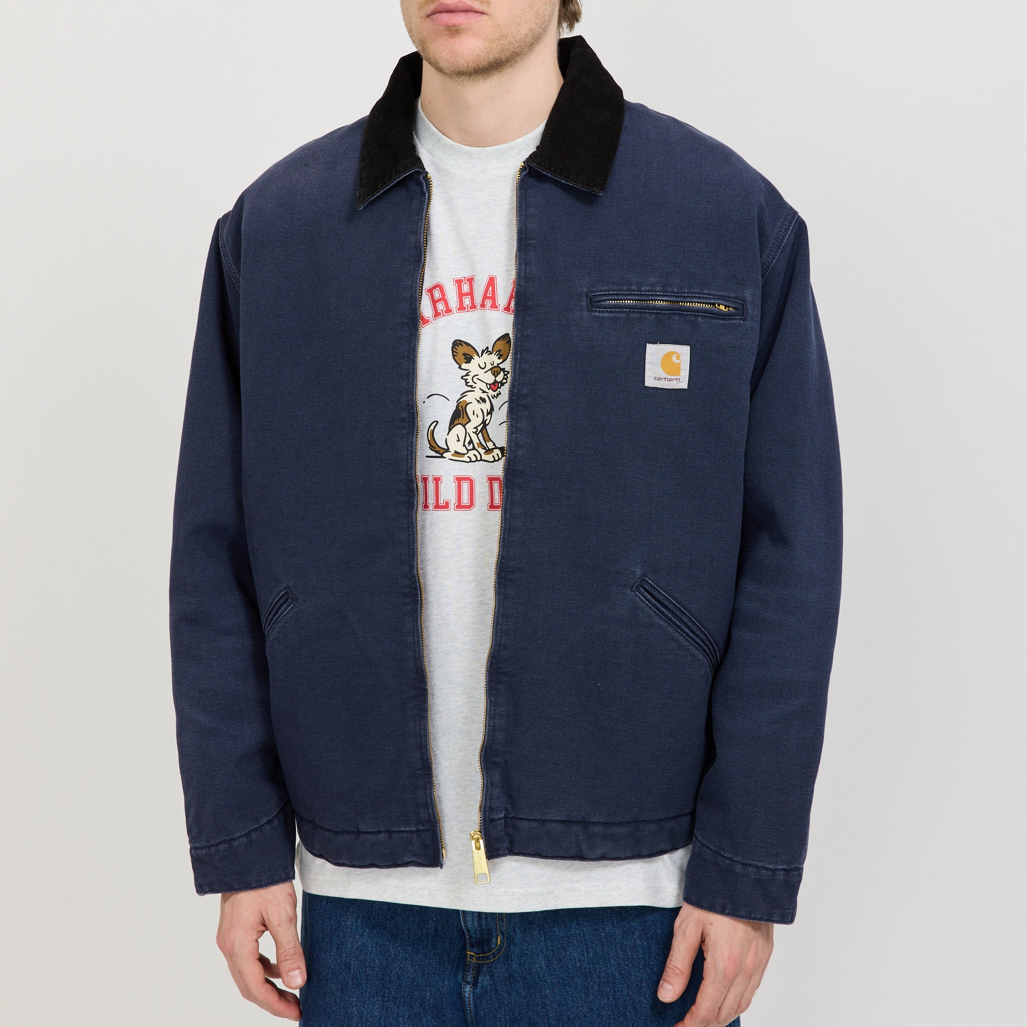 Carhartt WIP | OG Detroit Jacket Dark Navy/Black | Maplestore