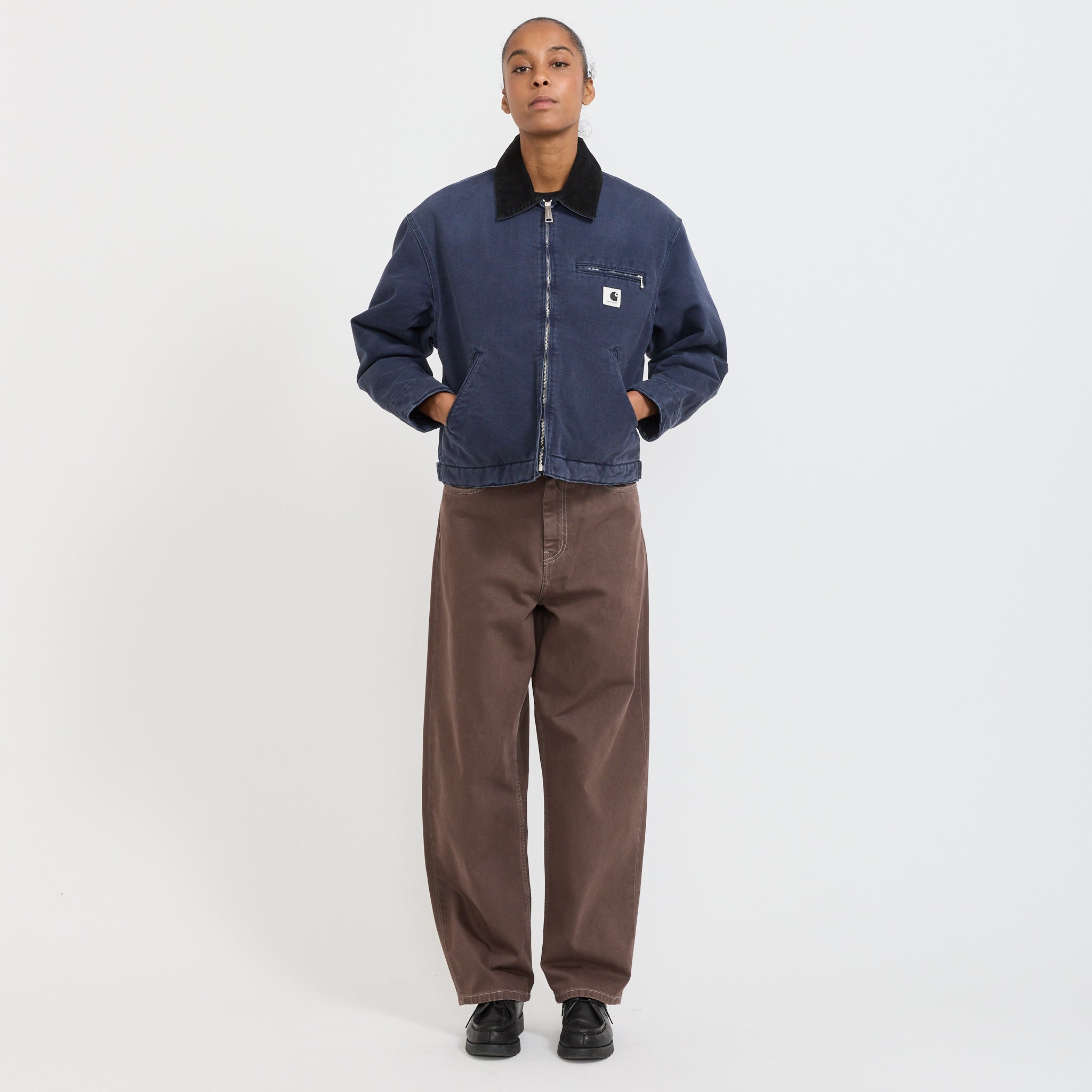 Women's OG Detroit Jacket Dark Navy/Black Stone Canvas