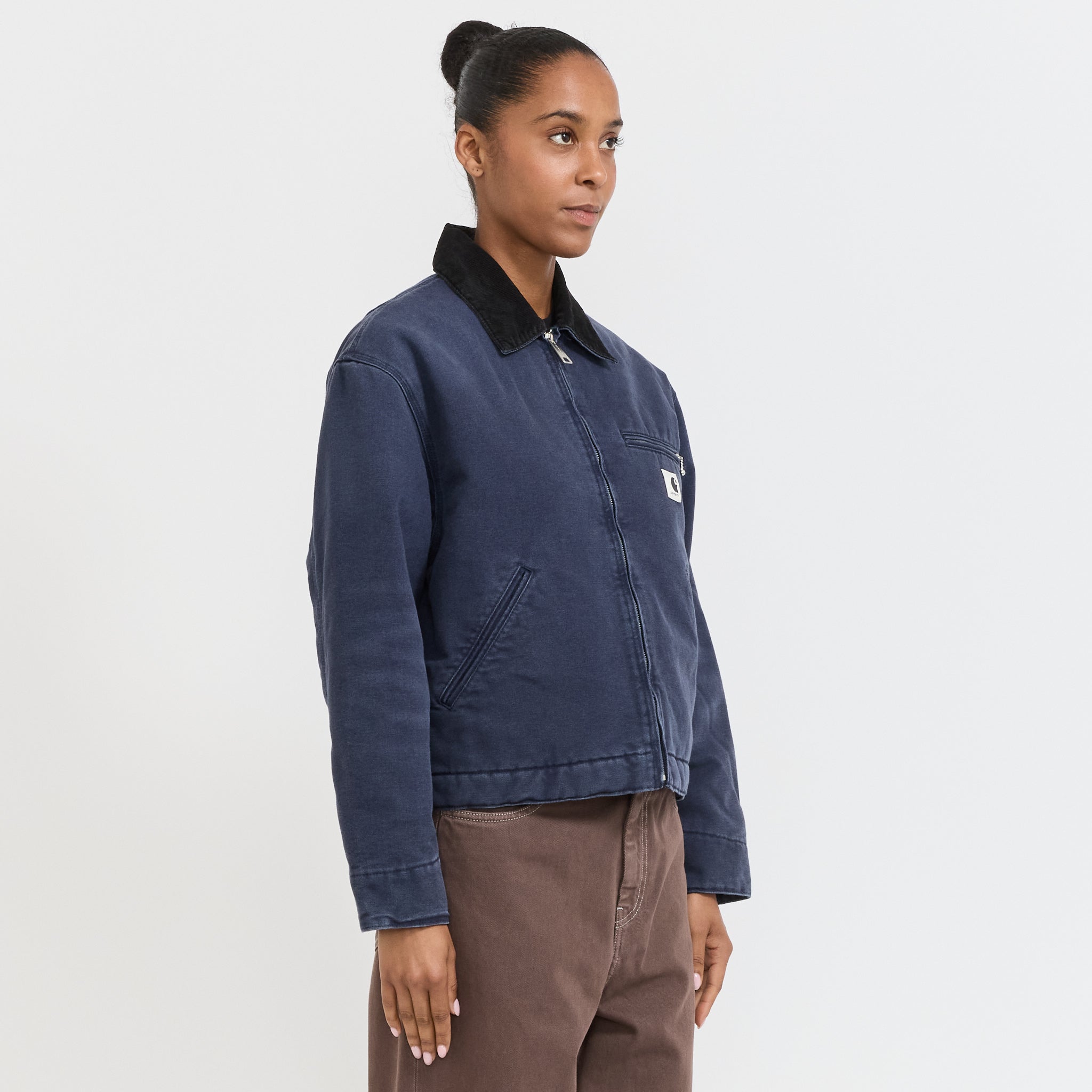 Women's OG Detroit Jacket Dark Navy/Black Stone Canvas