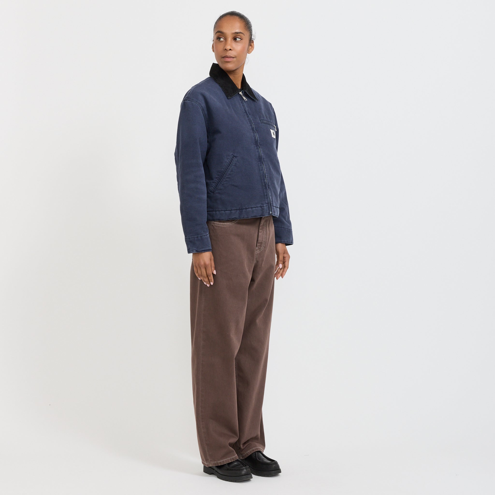 Women's OG Detroit Jacket Dark Navy/Black Stone Canvas