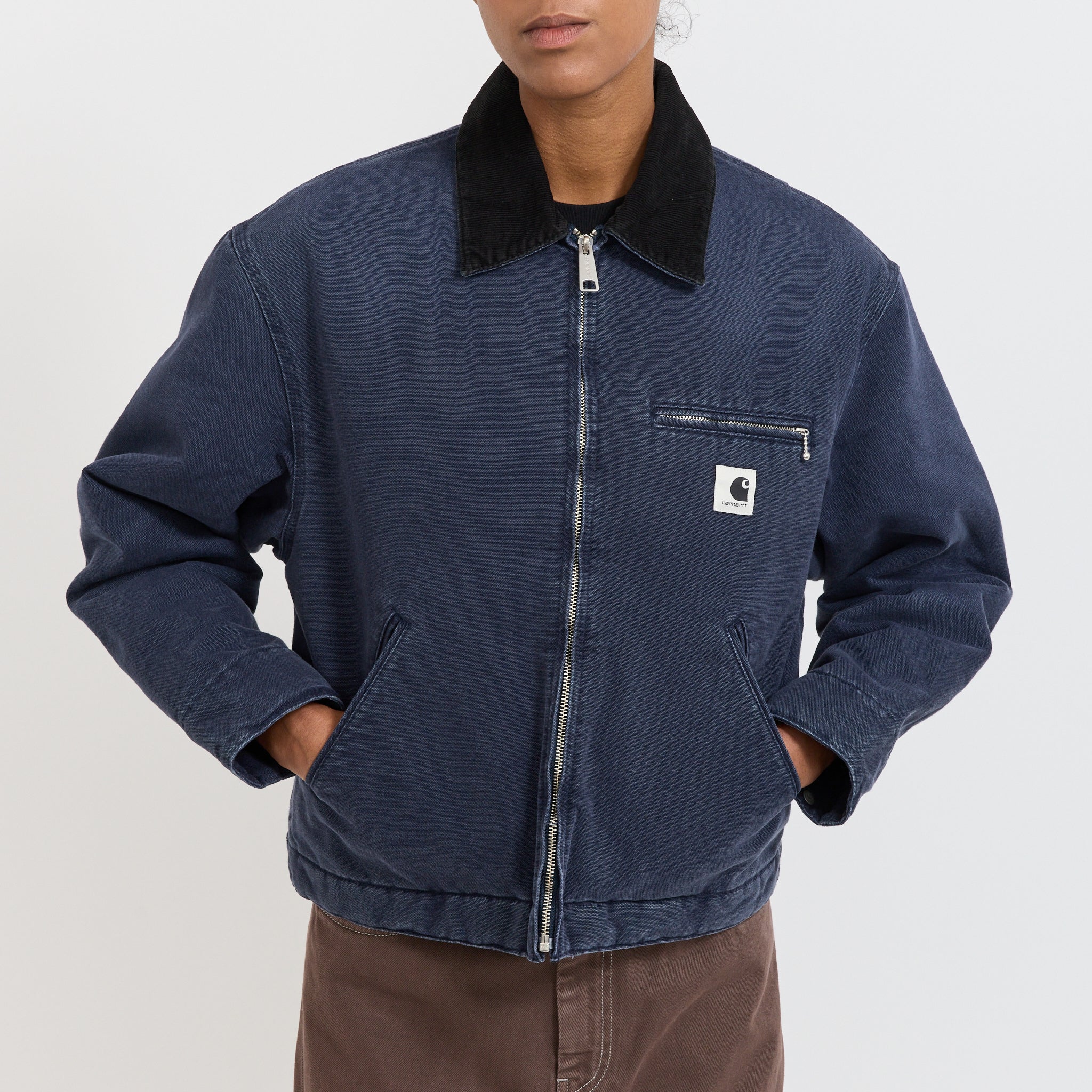 Women's OG Detroit Jacket Dark Navy/Black Stone Canvas