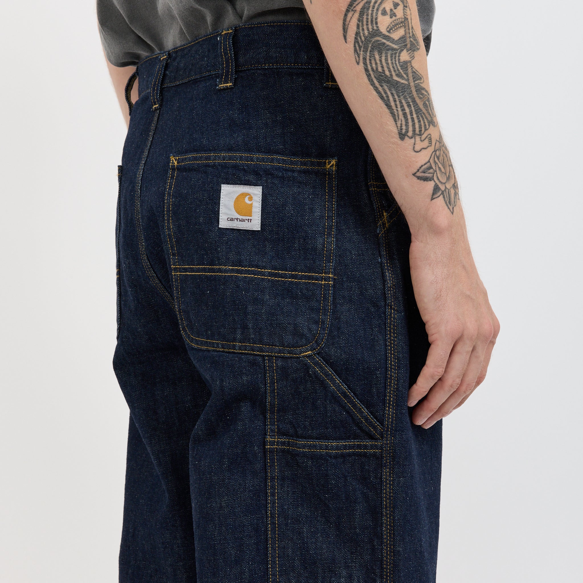 OG Single Knee Pant Blue Rinsed