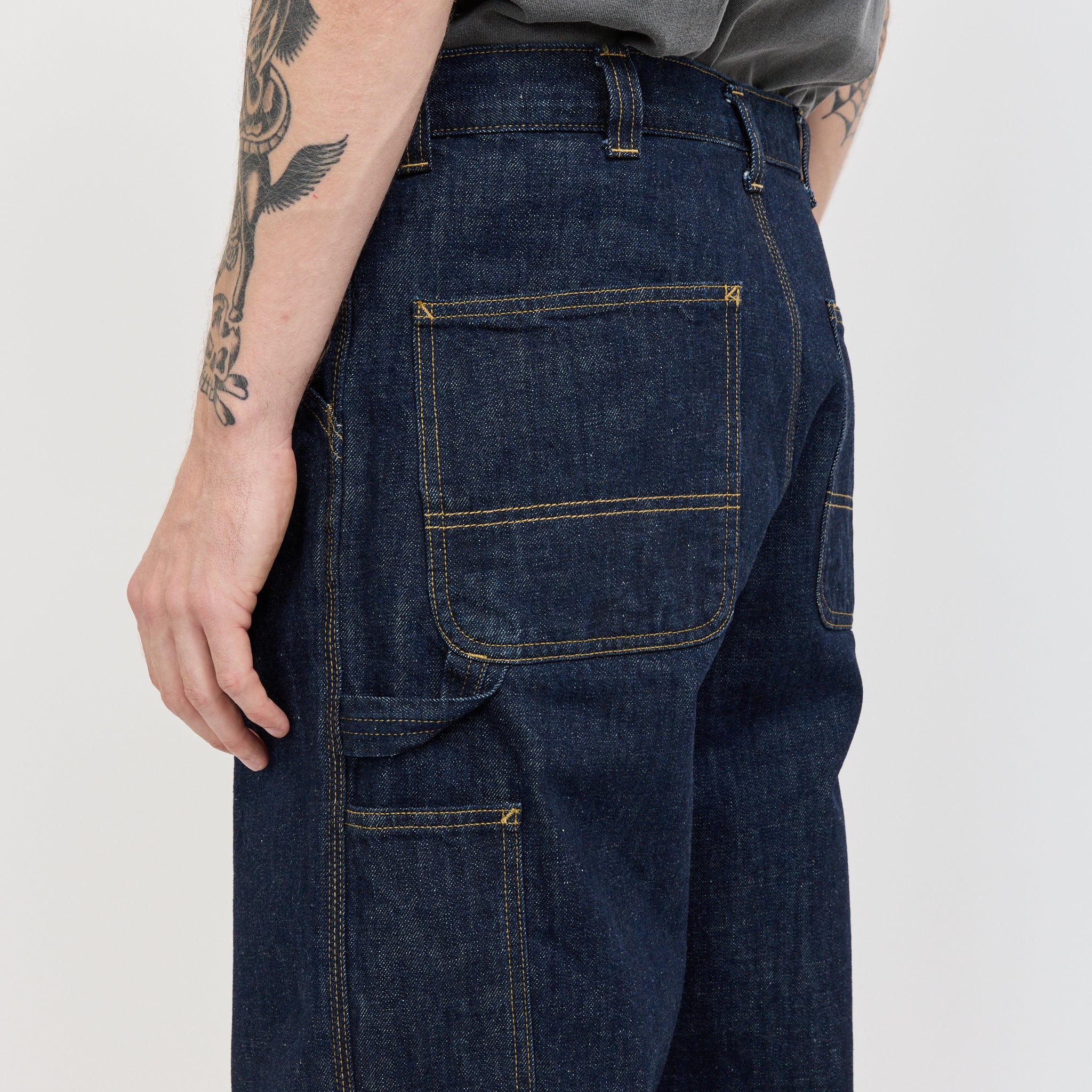 OG Single Knee Pant Blue Rinsed