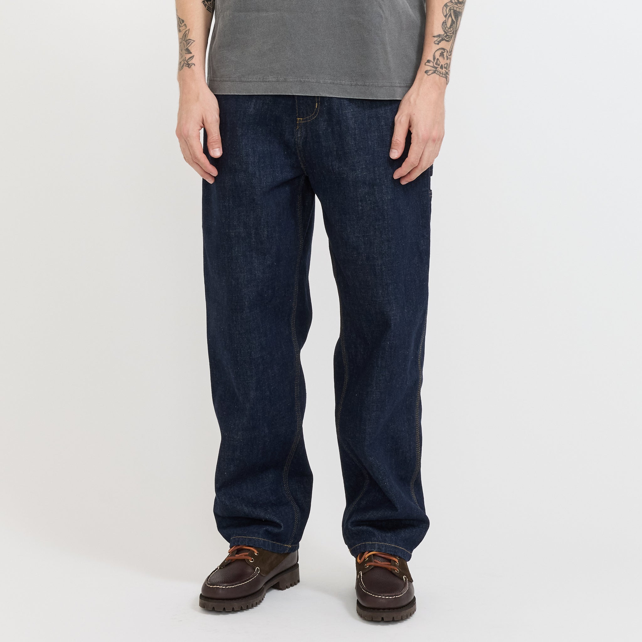 OG Single Knee Pant Blue Rinsed