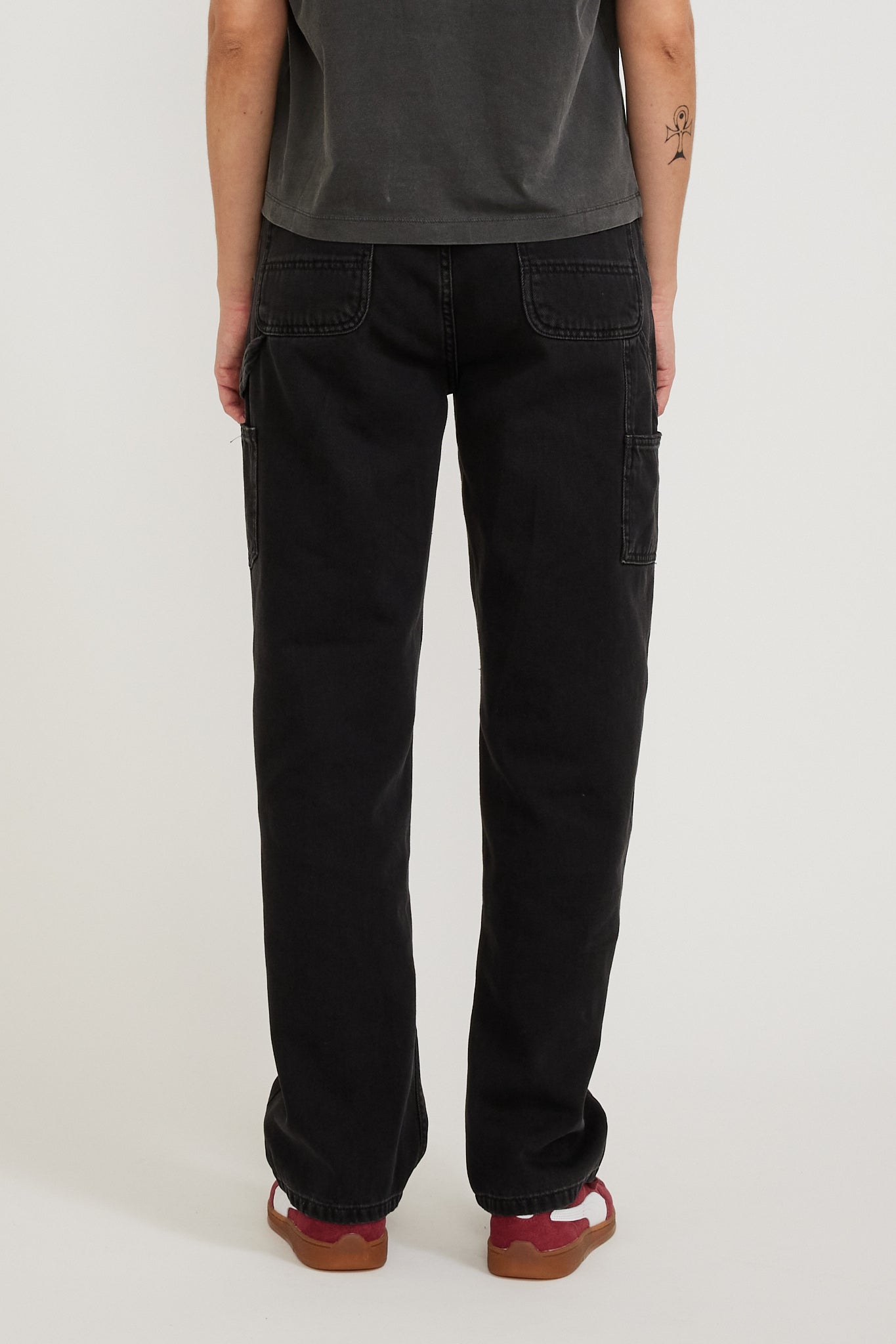 Carhartt WIP | Women's Pierce Pant Straight Black Stone Washed | Maplestore