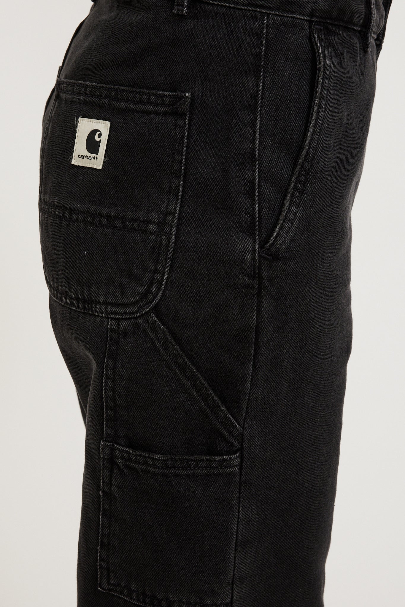 Carhartt WIP | Women's Pierce Pant Straight Black Stone Washed | Maplestore