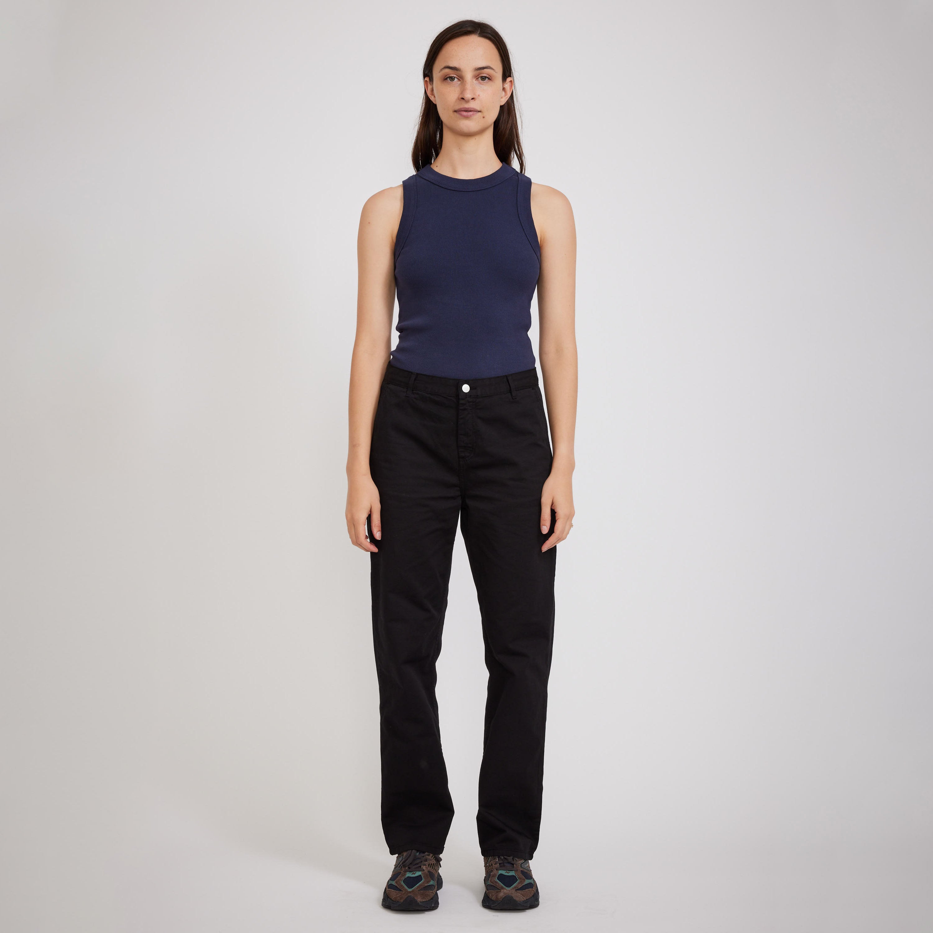 Women's Pierce Pant Straight Black Garment Dyed