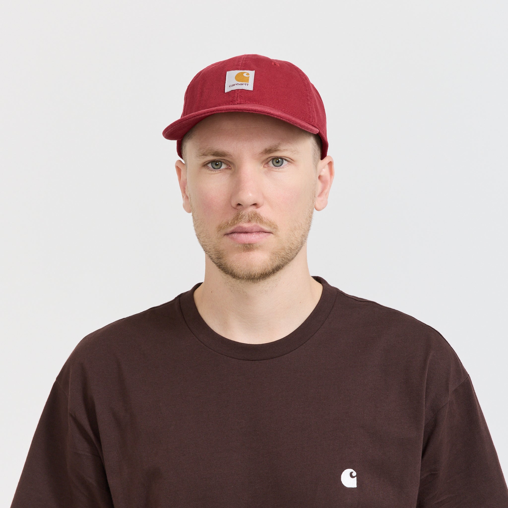 Selby Canvas Cap Scarlet Stone Washed