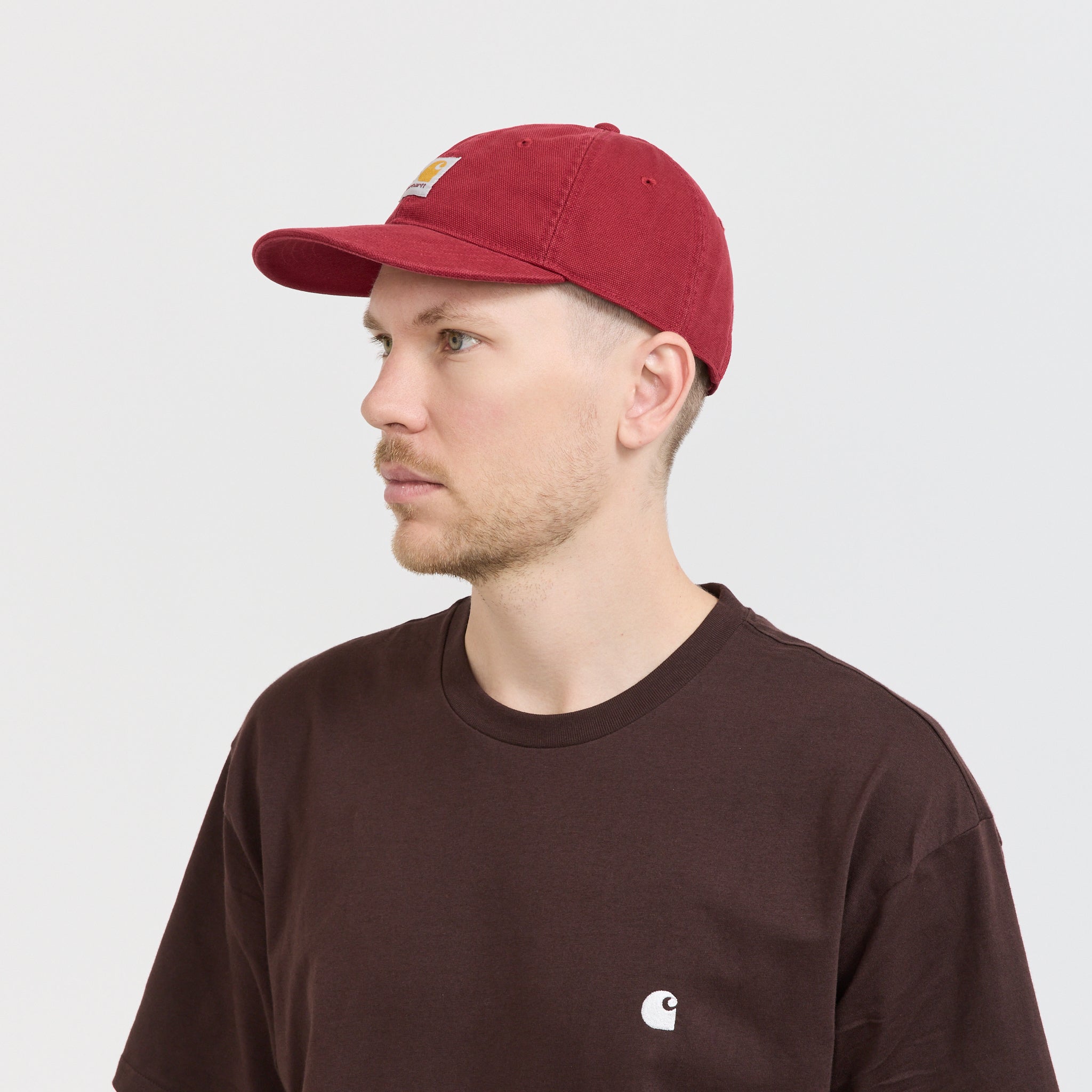 Selby Canvas Cap Scarlet Stone Washed