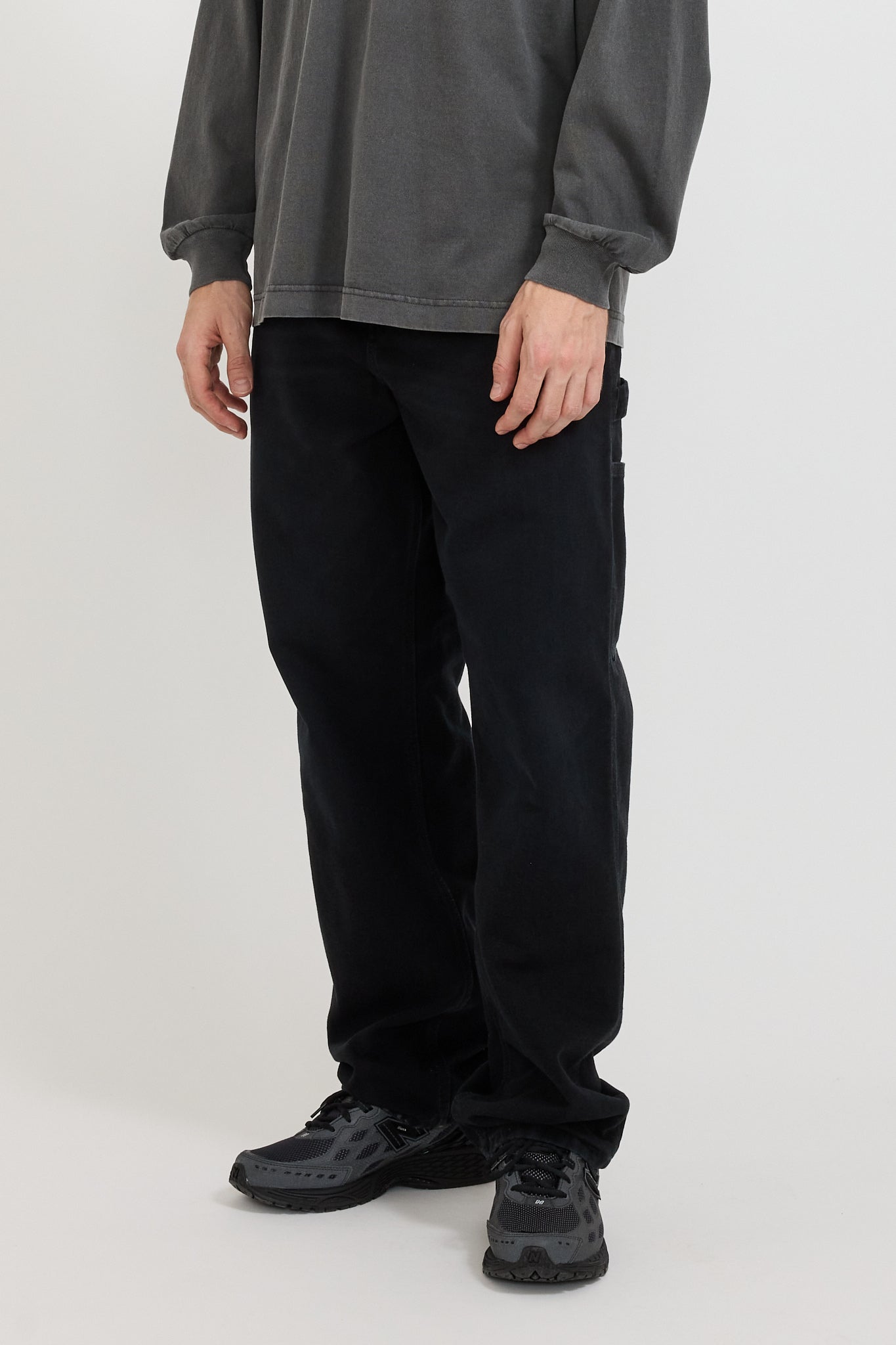 Carhartt WIP | Single Knee Pant Black Stone Canvas | Maplestore