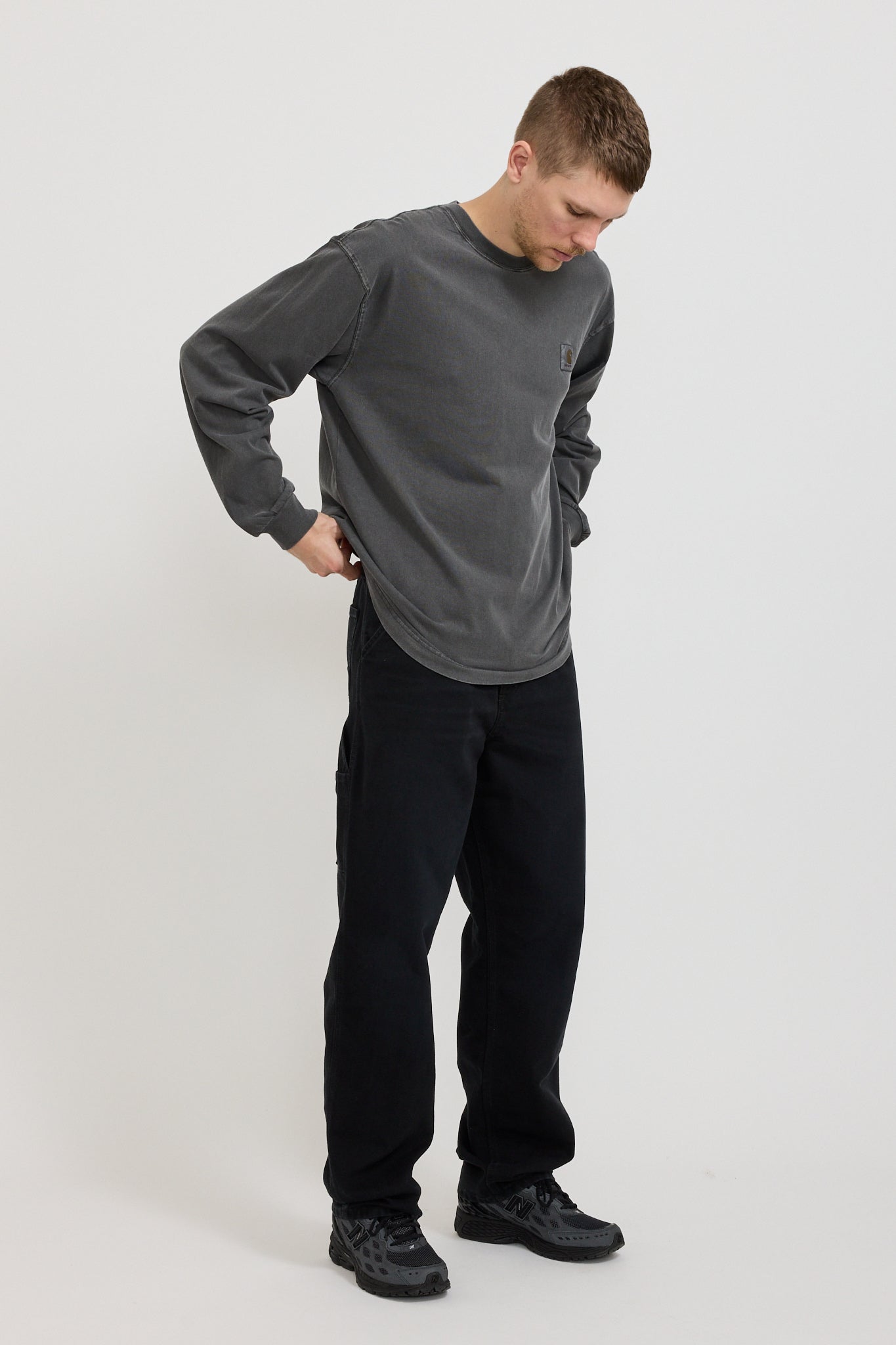 Carhartt WIP | Single Knee Pant Black Stone Canvas | Maplestore