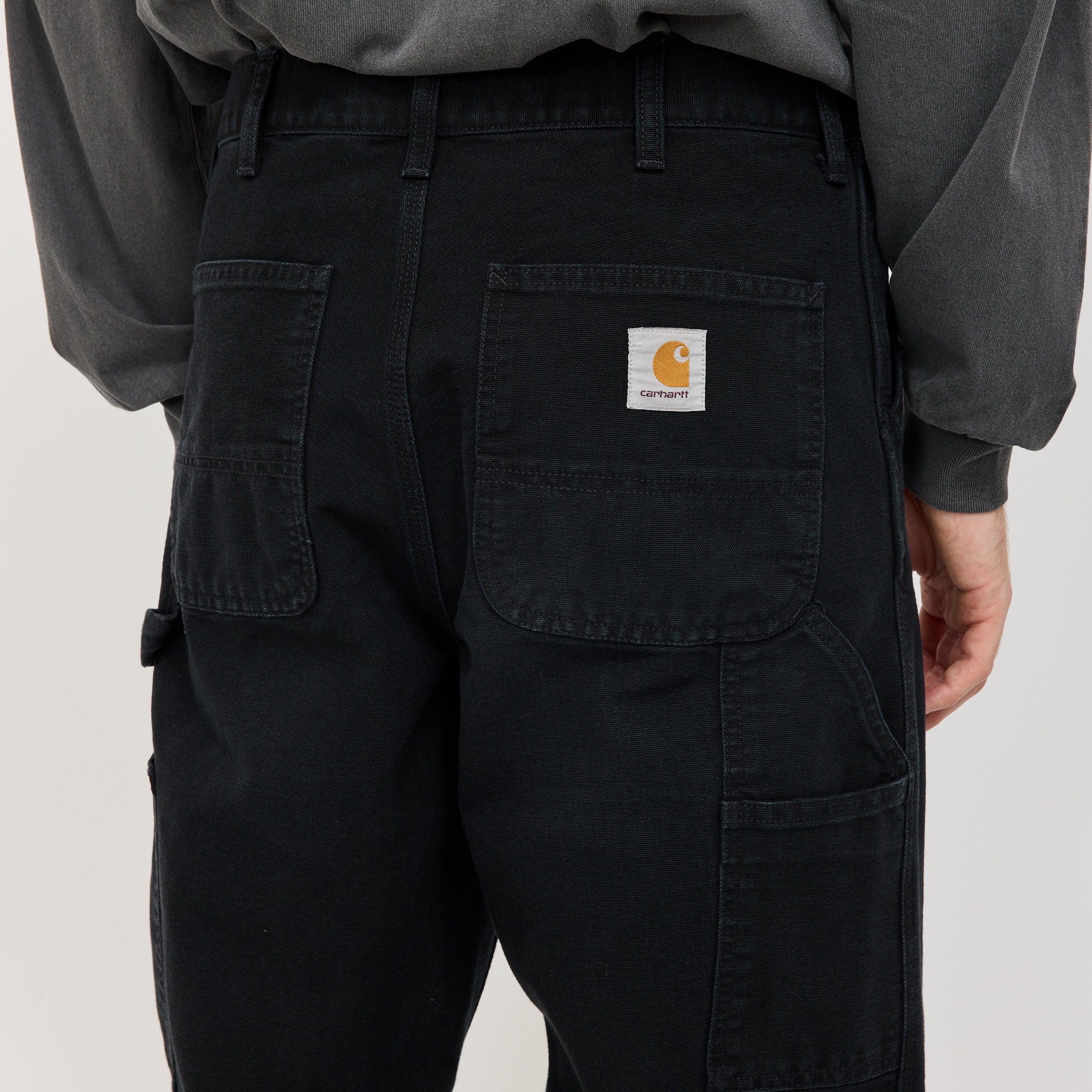 Carhartt WIP | Single Knee Pant Black Stone Canvas | Maplestore