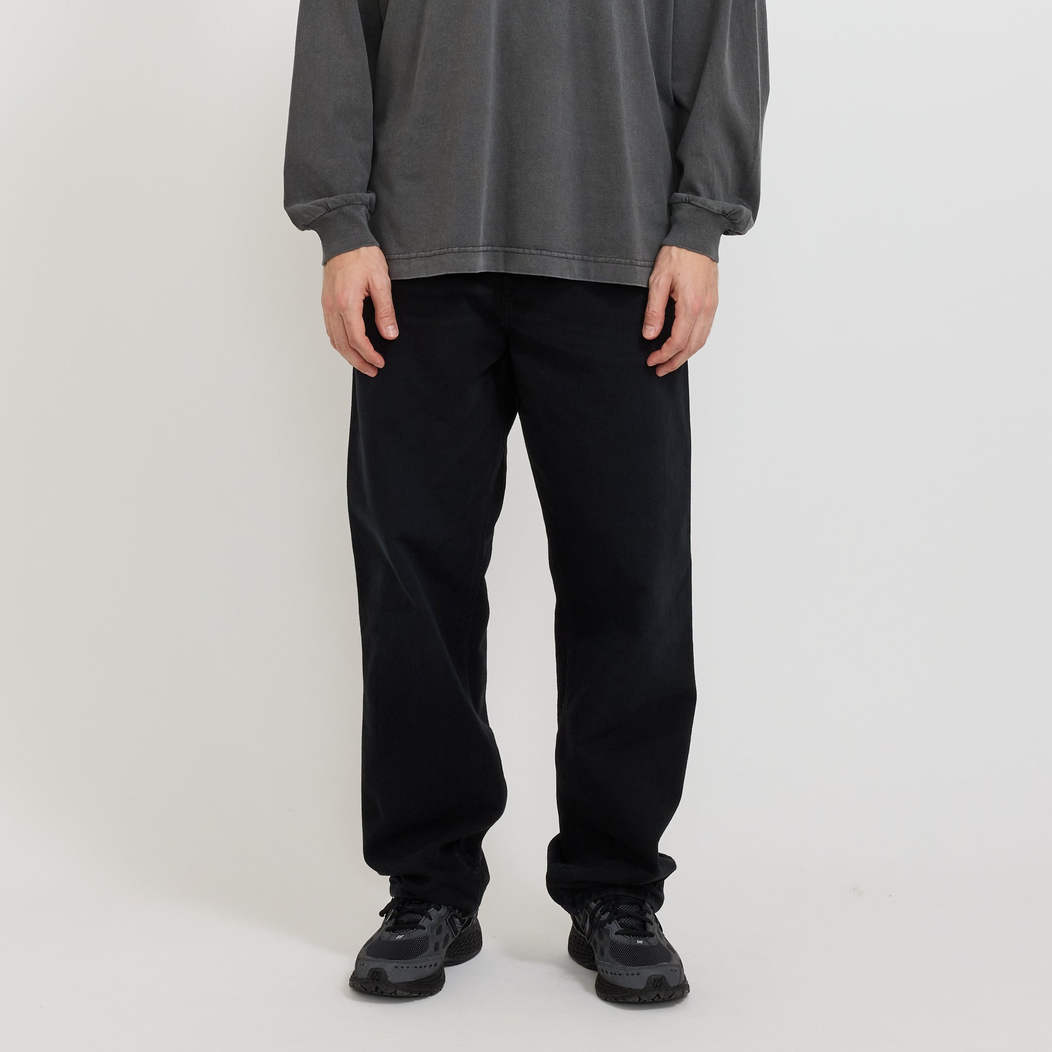 Carhartt WIP | Single Knee Pant Black Stone Canvas | Maplestore