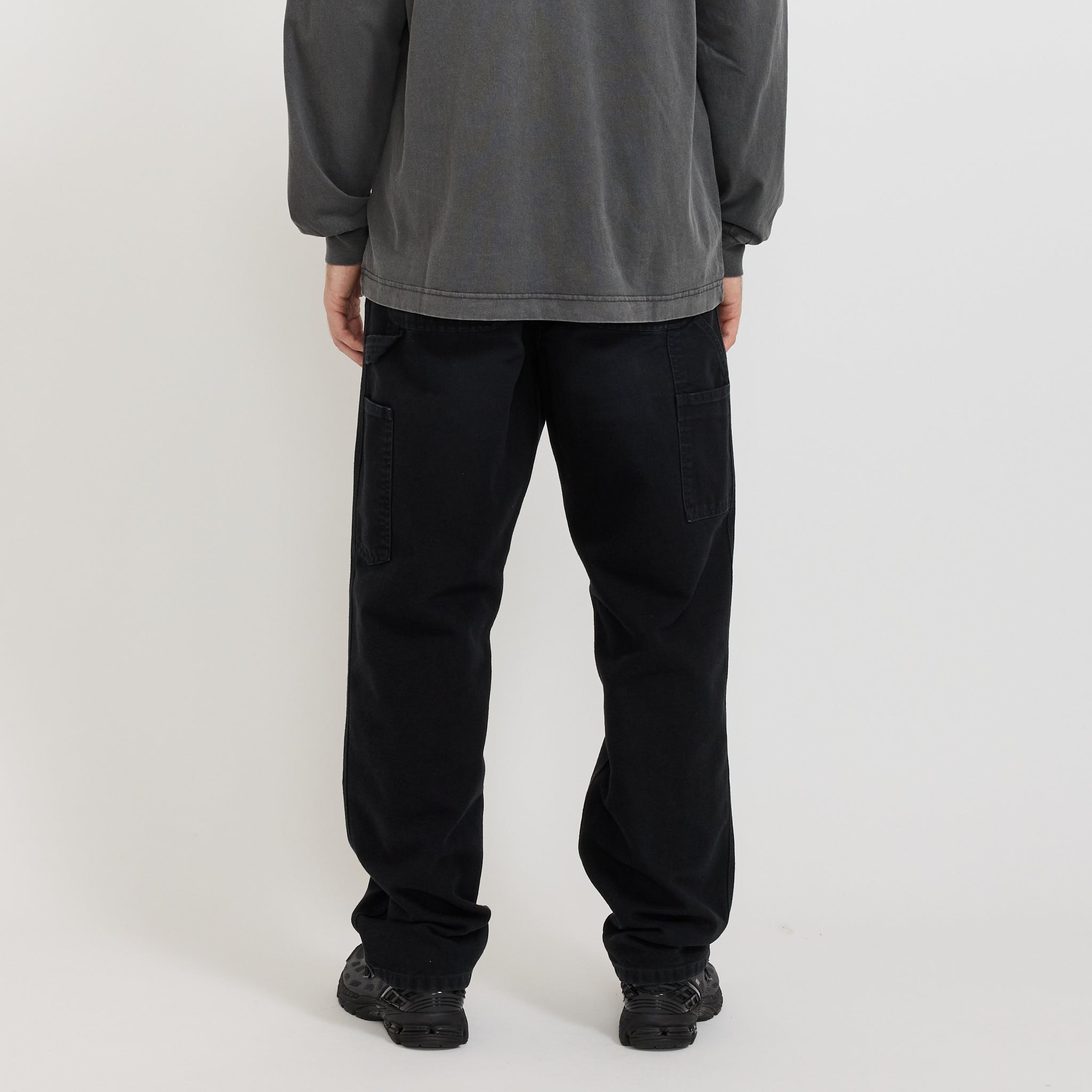 Carhartt WIP | Single Knee Pant Black Stone Canvas | Maplestore