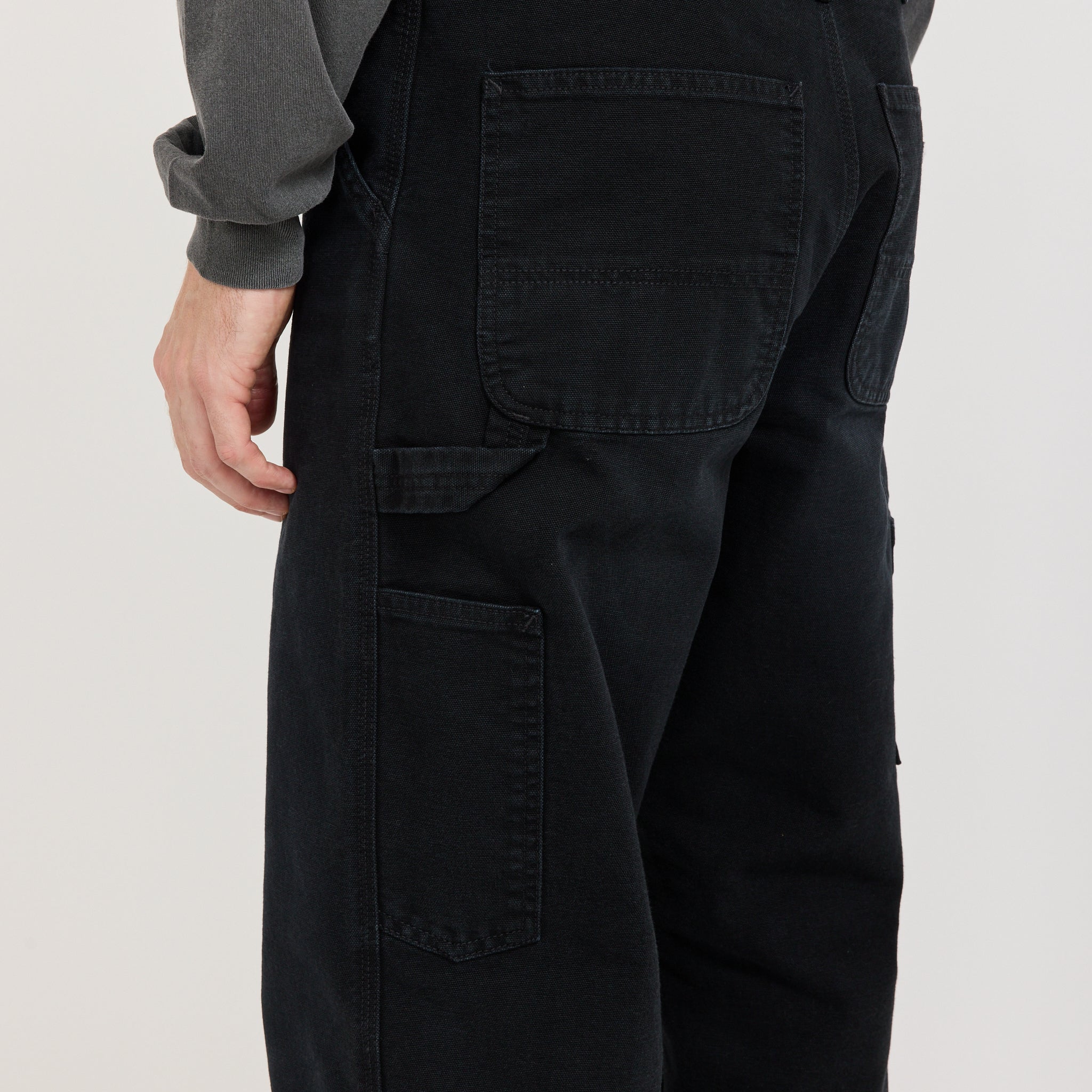 Carhartt WIP | Single Knee Pant Black Stone Canvas | Maplestore
