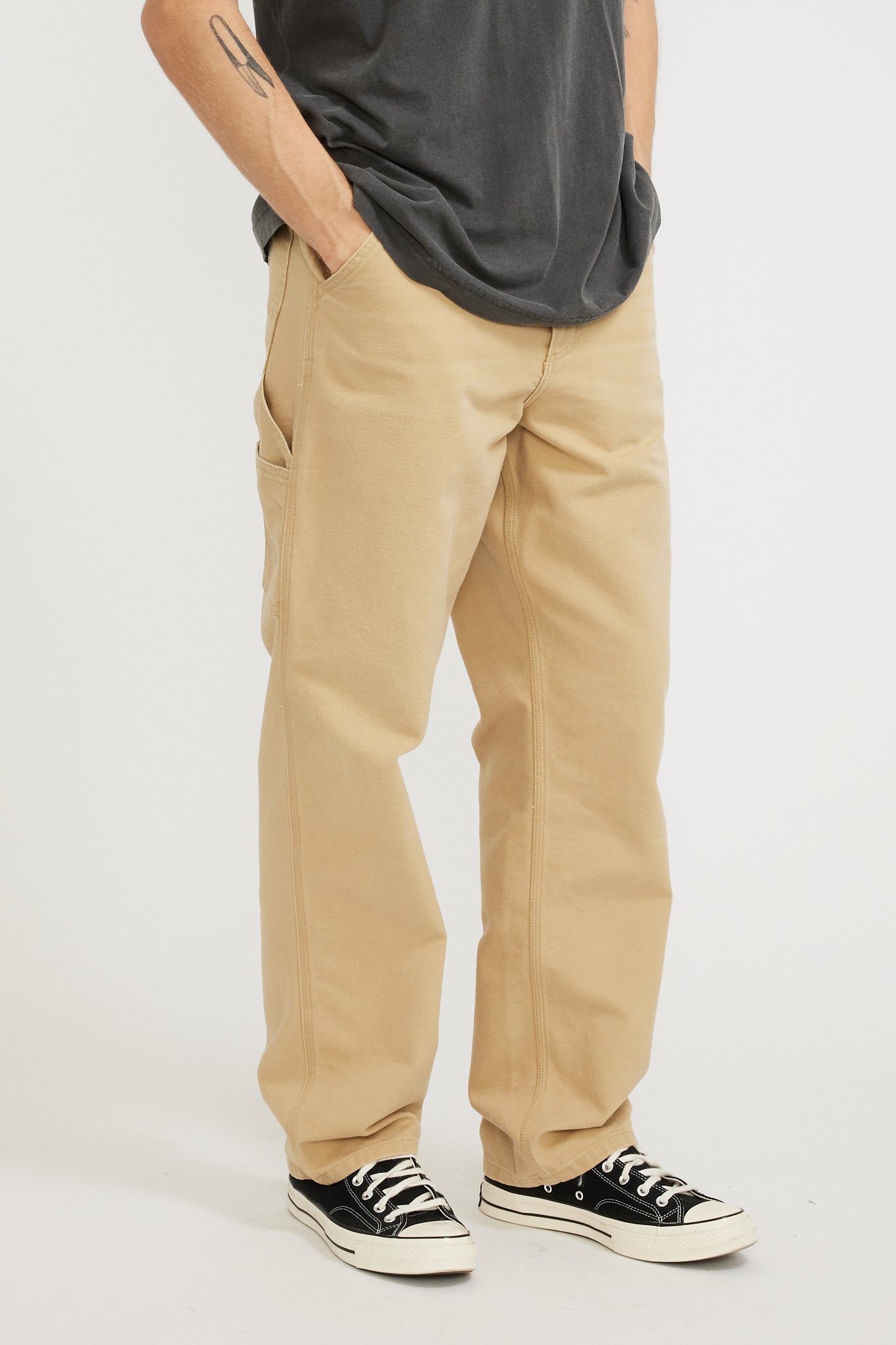 Carhartt WIP | Single Knee Pant Bourbon Aged Canvas | Maplestore