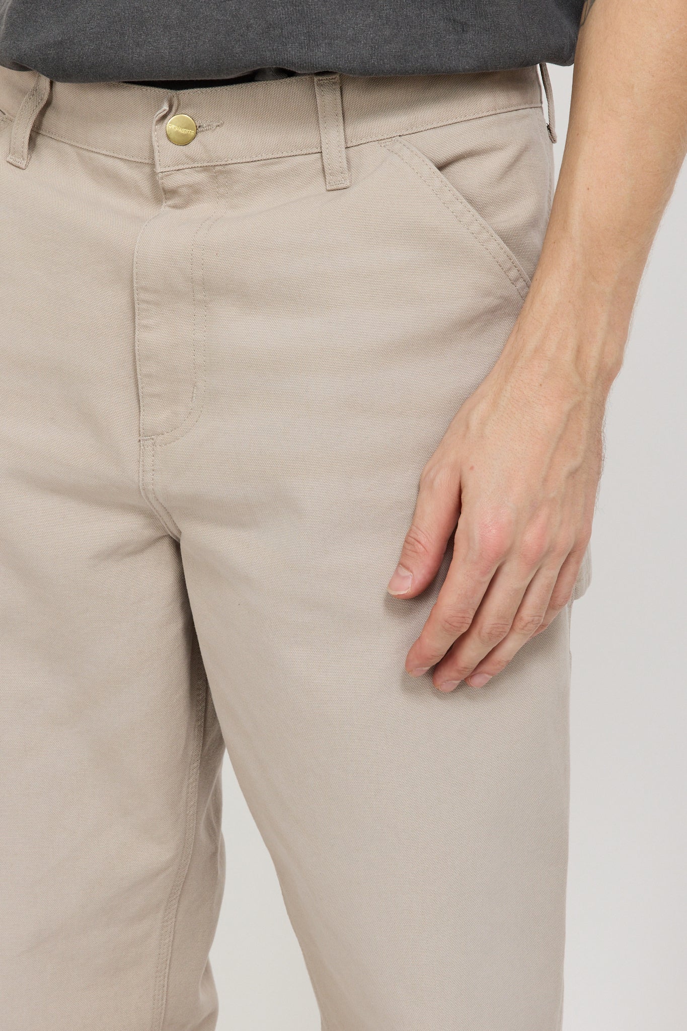 Single Knee Pant Dusky Beige