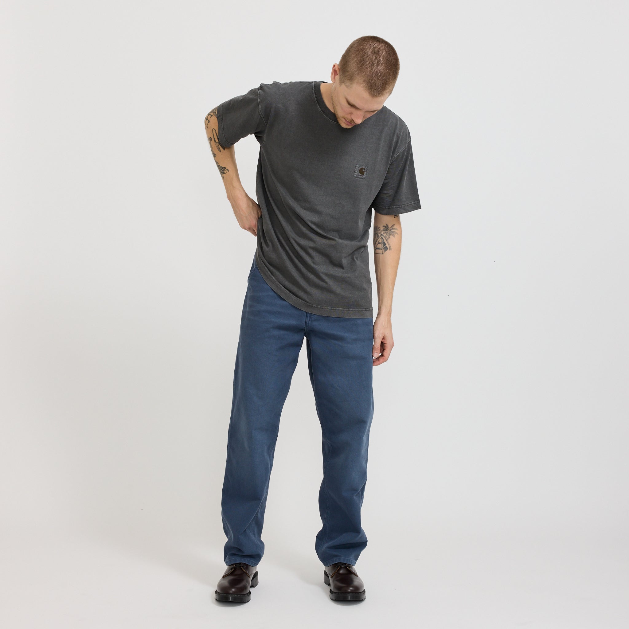 Single Knee Pant Dusky Blue