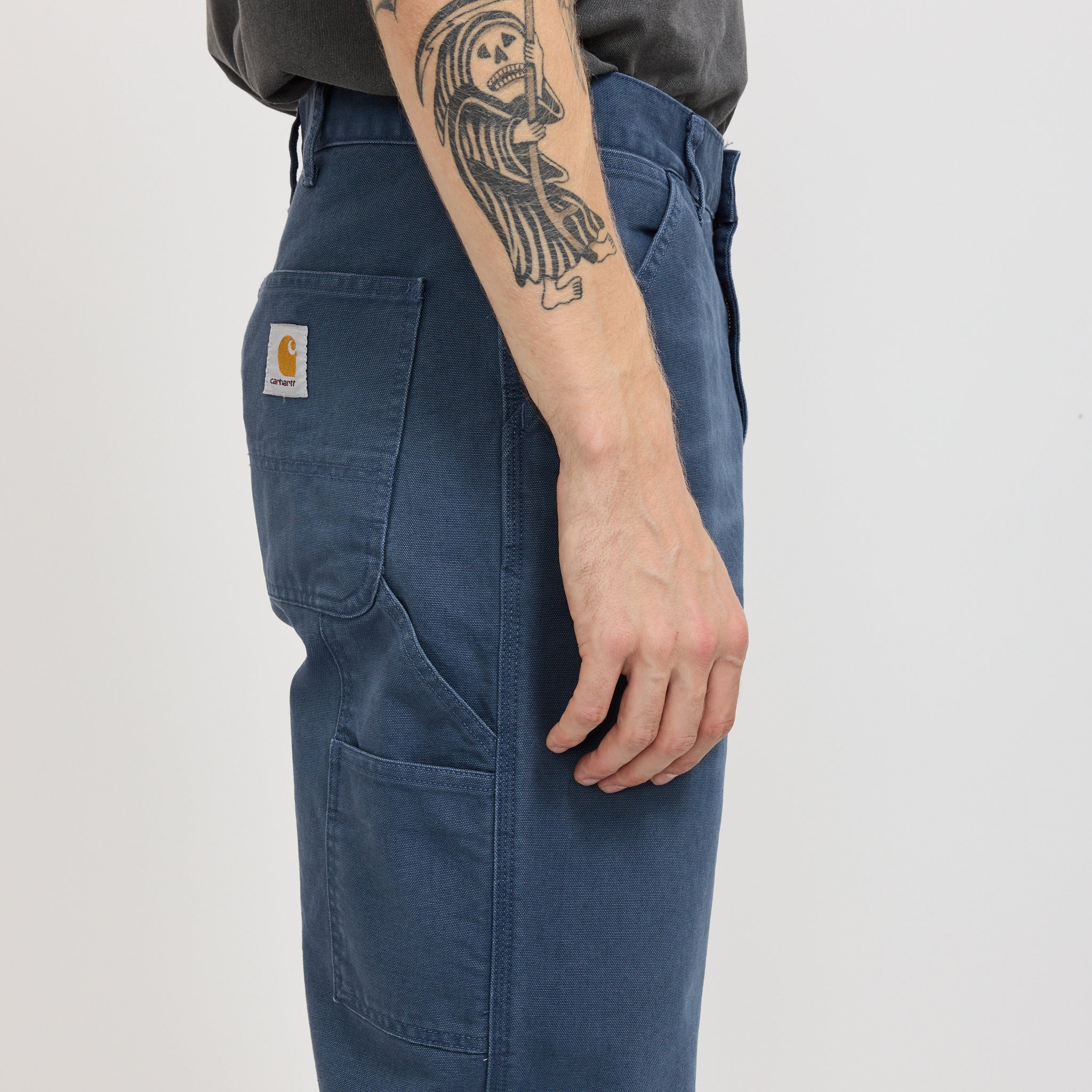 Single Knee Pant Dusky Blue