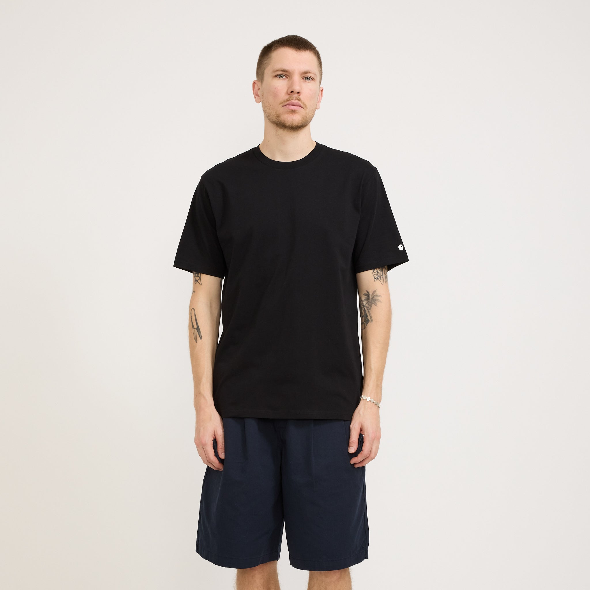 S/S Base T-Shirt Black/White