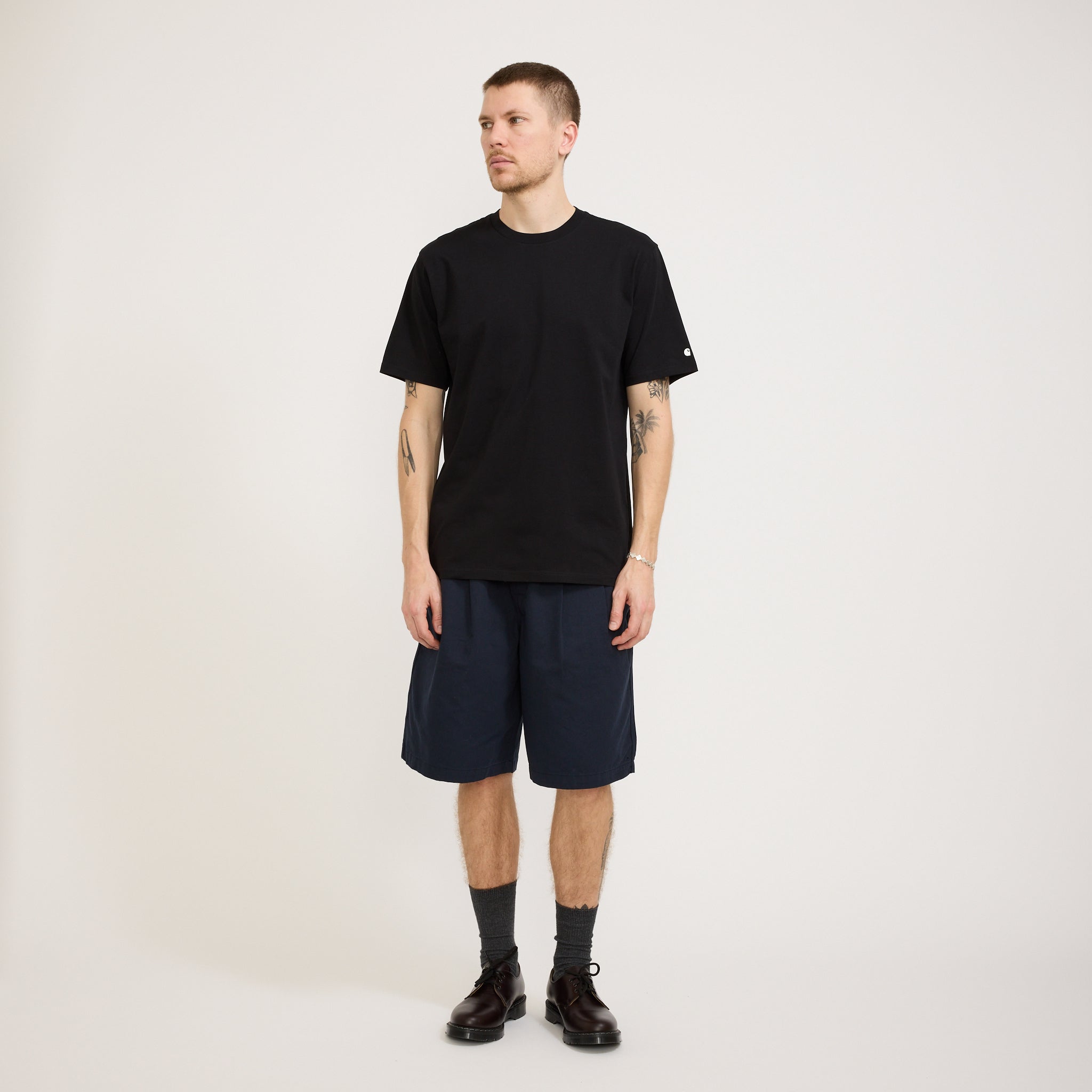 S/S Base T-Shirt Black/White