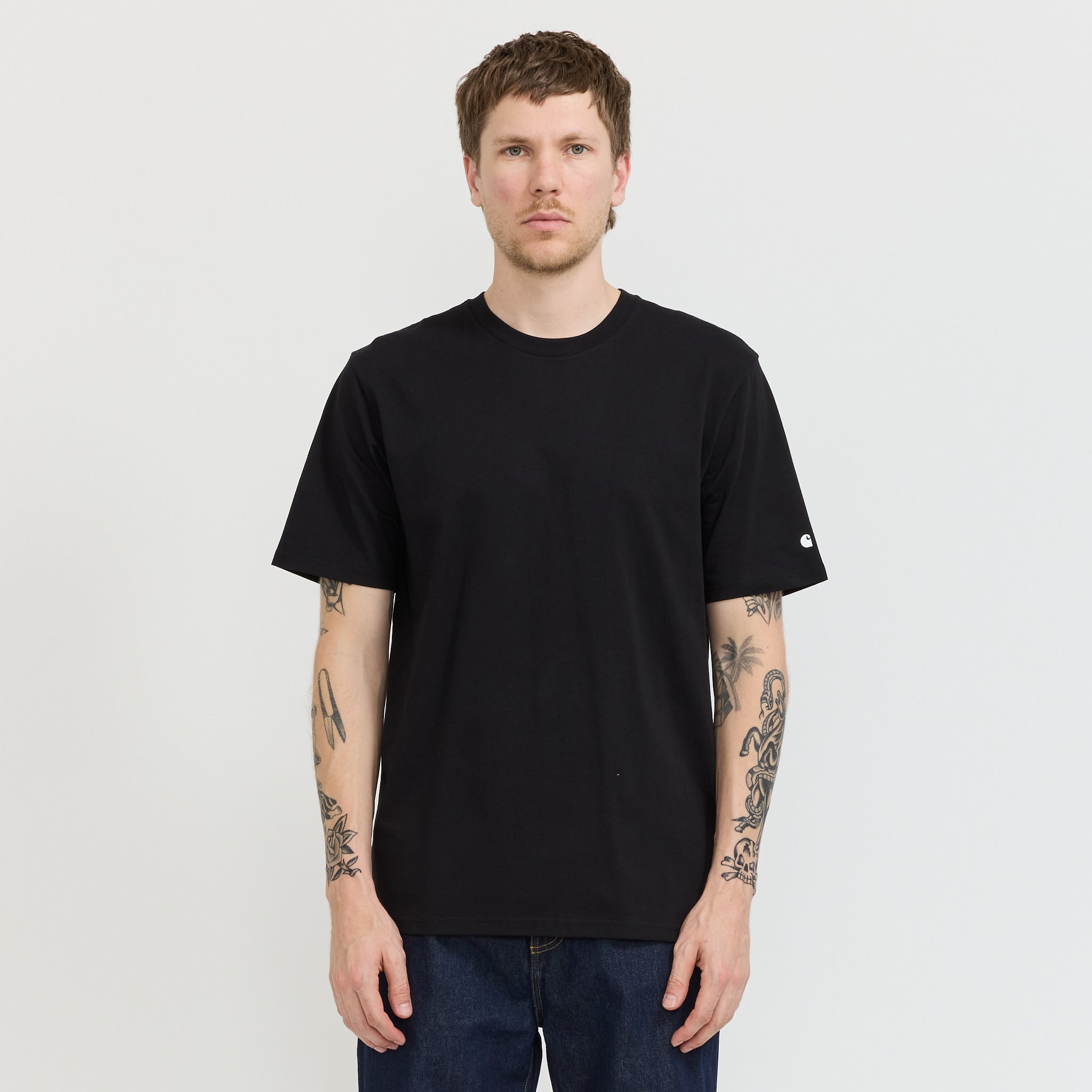 Carhartt WIP | S/S Base T-Shirt Black/White | Maplestore