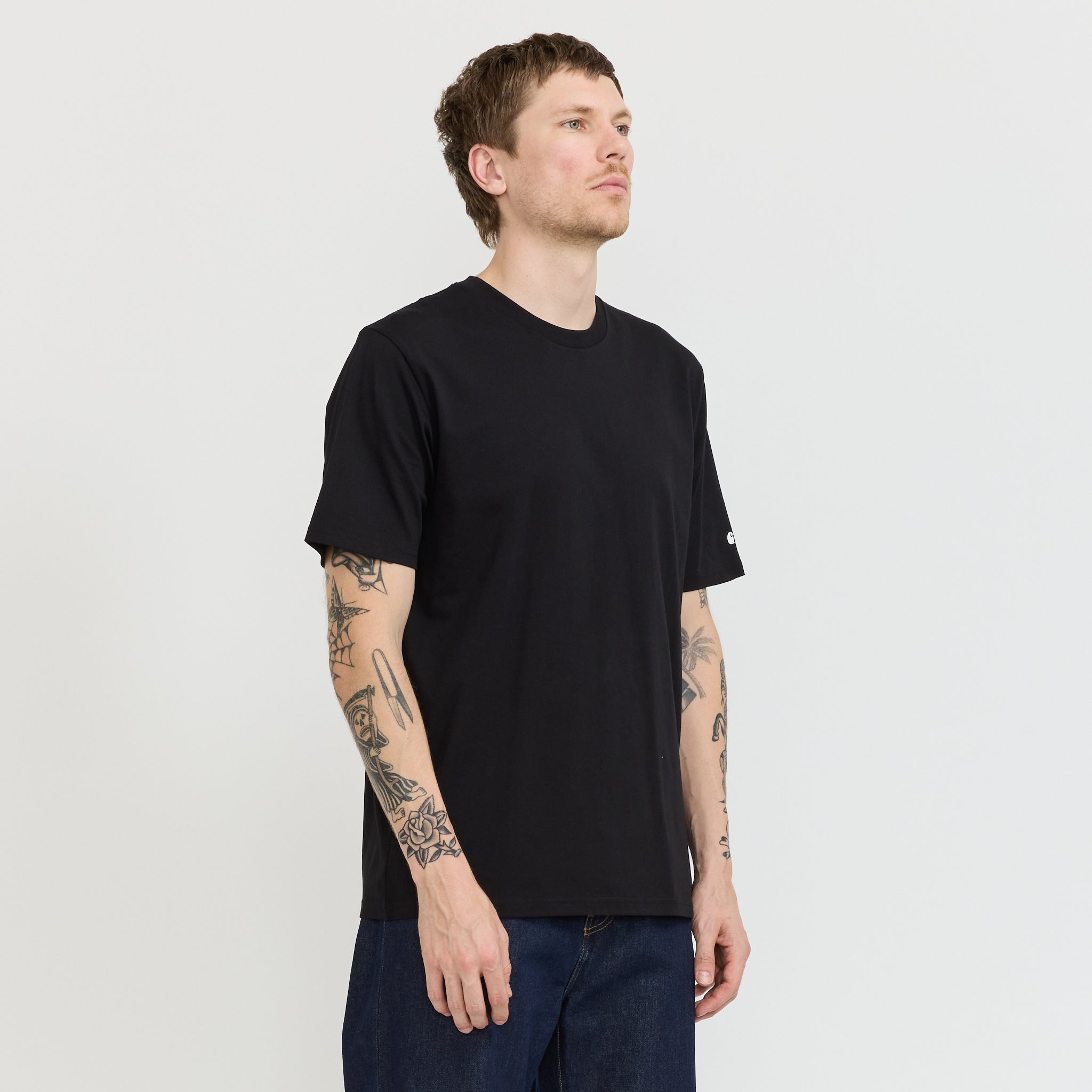 Carhartt WIP | S/S Base T-Shirt Black/White | Maplestore