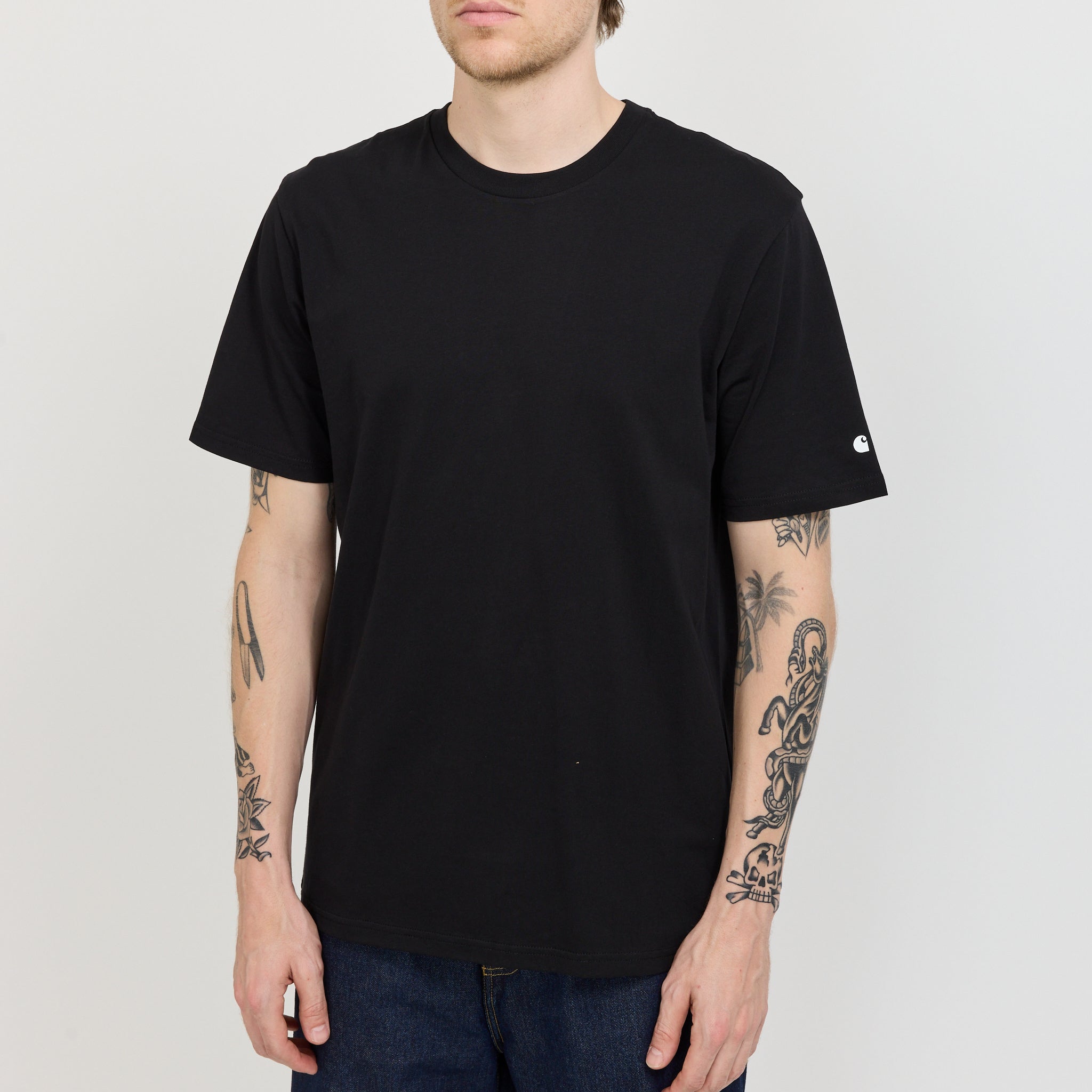 Carhartt WIP | S/S Base T-Shirt Black/White | Maplestore