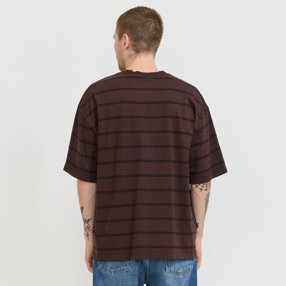 Carhartt WIP | S/S Cardona Pocket T-Shirt Cardona Stripe, Natural / Palisander | Maplestore