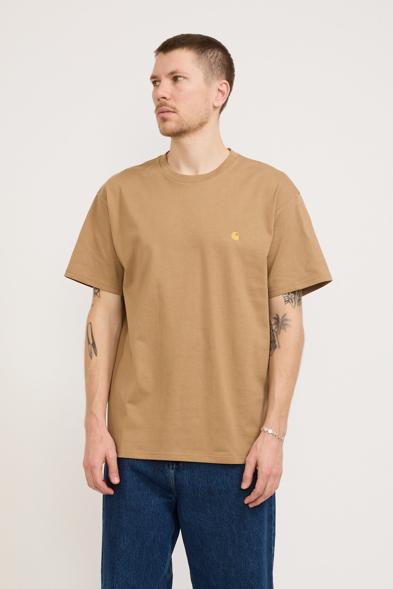 Carhartt WIP | S/S Chase T-Shirt Peanut/Gold | Maplestore