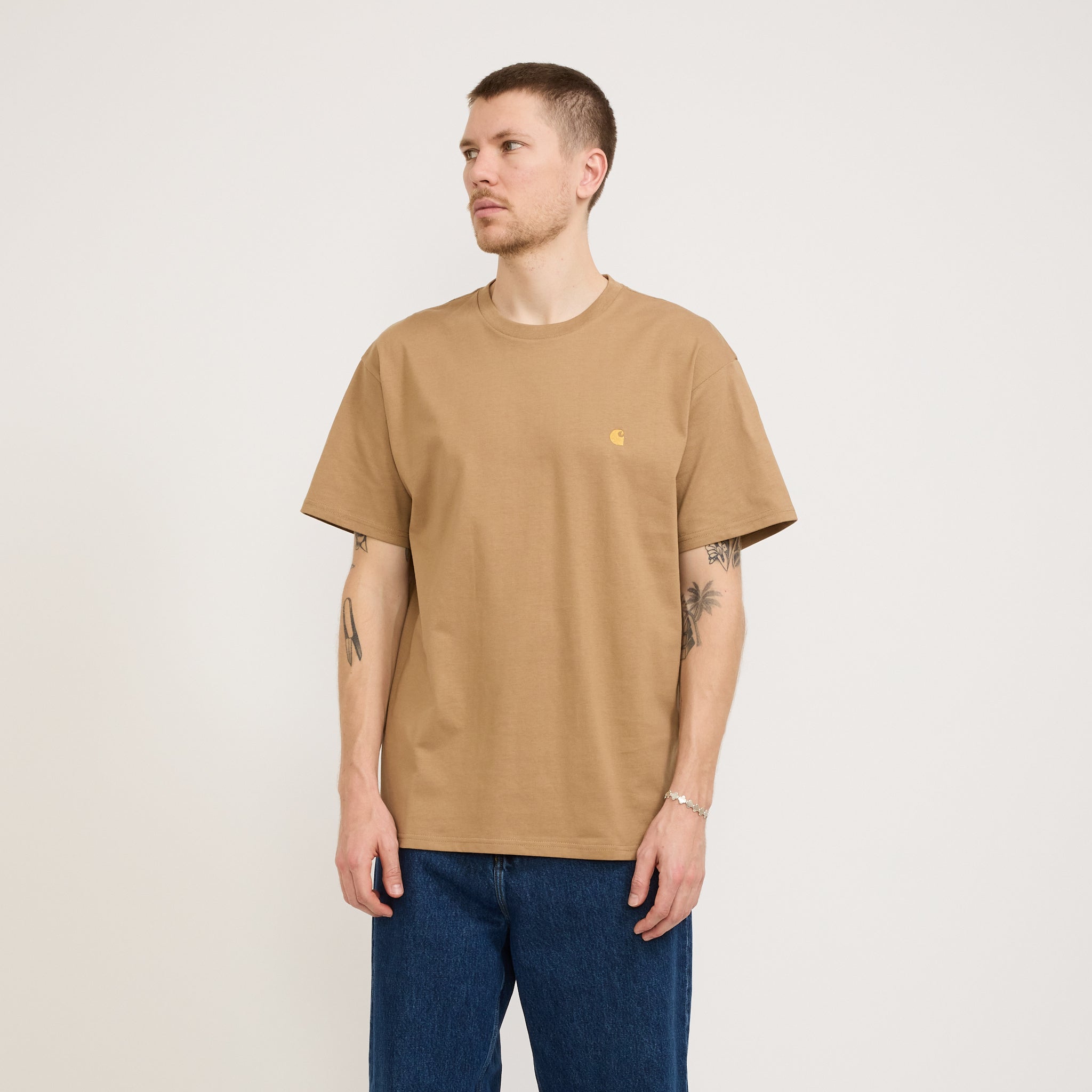 S/S Chase T-Shirt Peanut/Gold