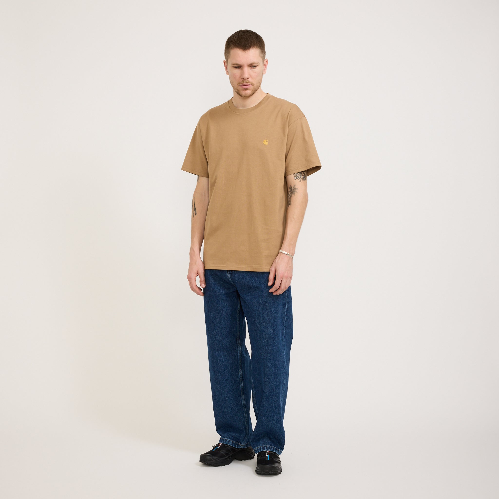 S/S Chase T-Shirt Peanut/Gold
