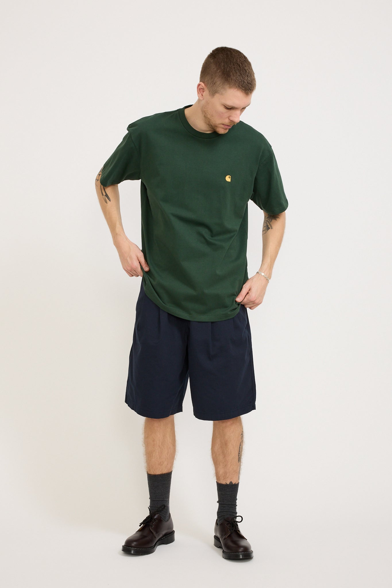 Carhartt WIP | S/S Chase T-Shirt Sycamore Tree/Gold | Maplestore